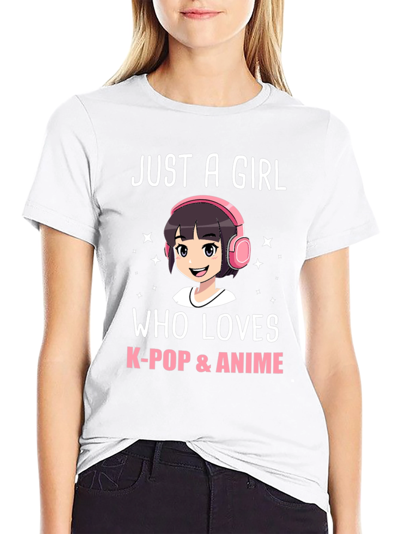 Just A Girl Who Loves K-Pop & Anime T-Shirt