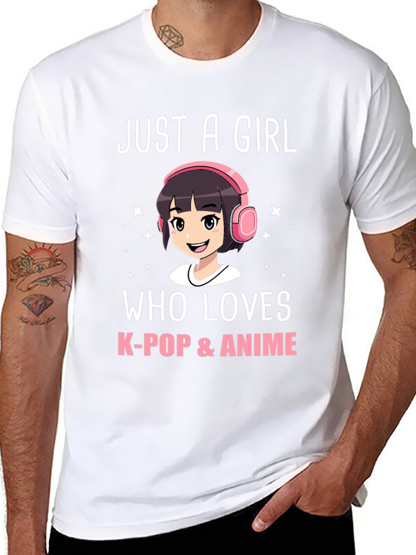 Just A Girl Who Loves K-Pop & Anime T-Shirt
