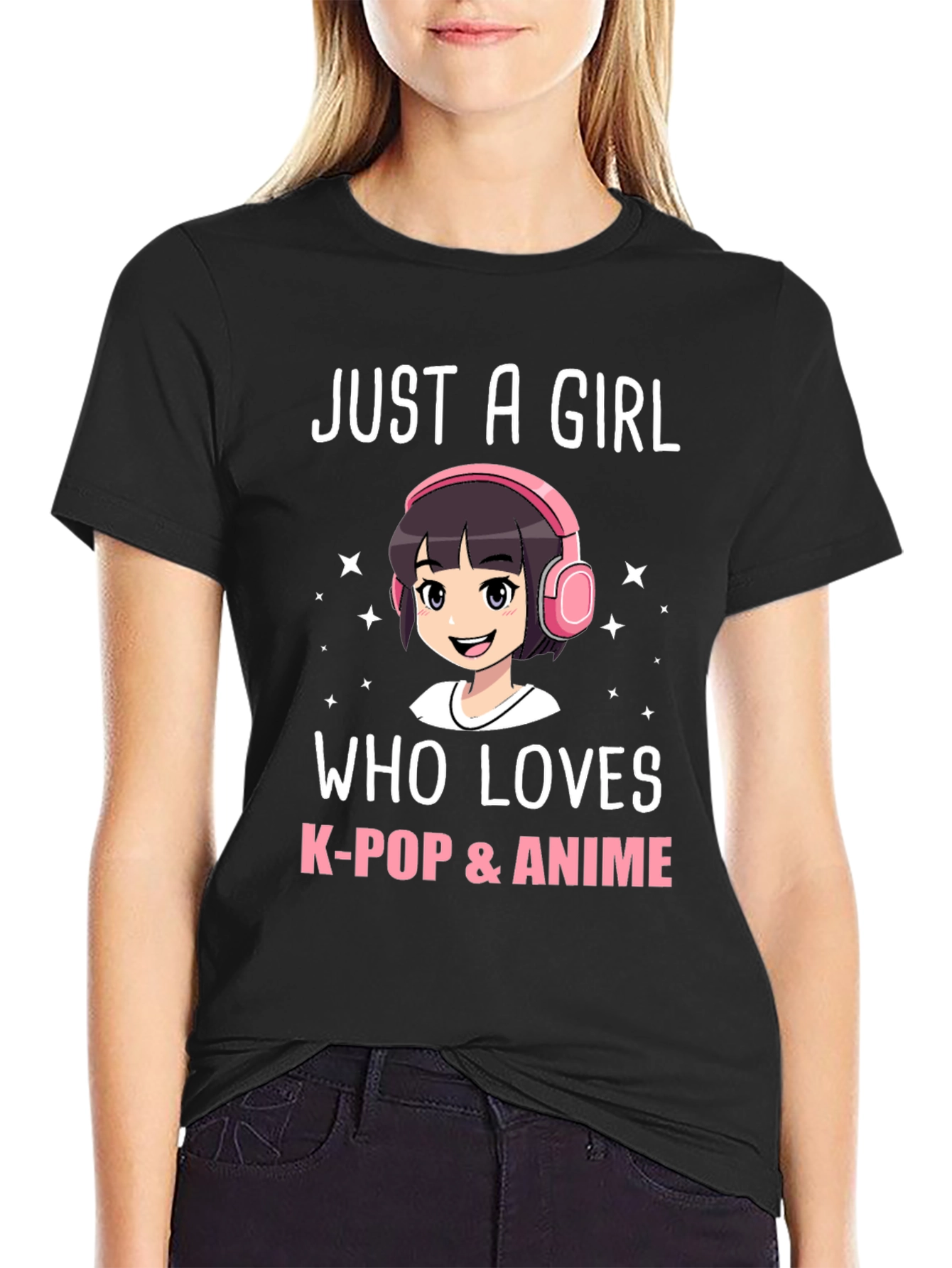 Just A Girl Who Loves K-Pop & Anime T-Shirt