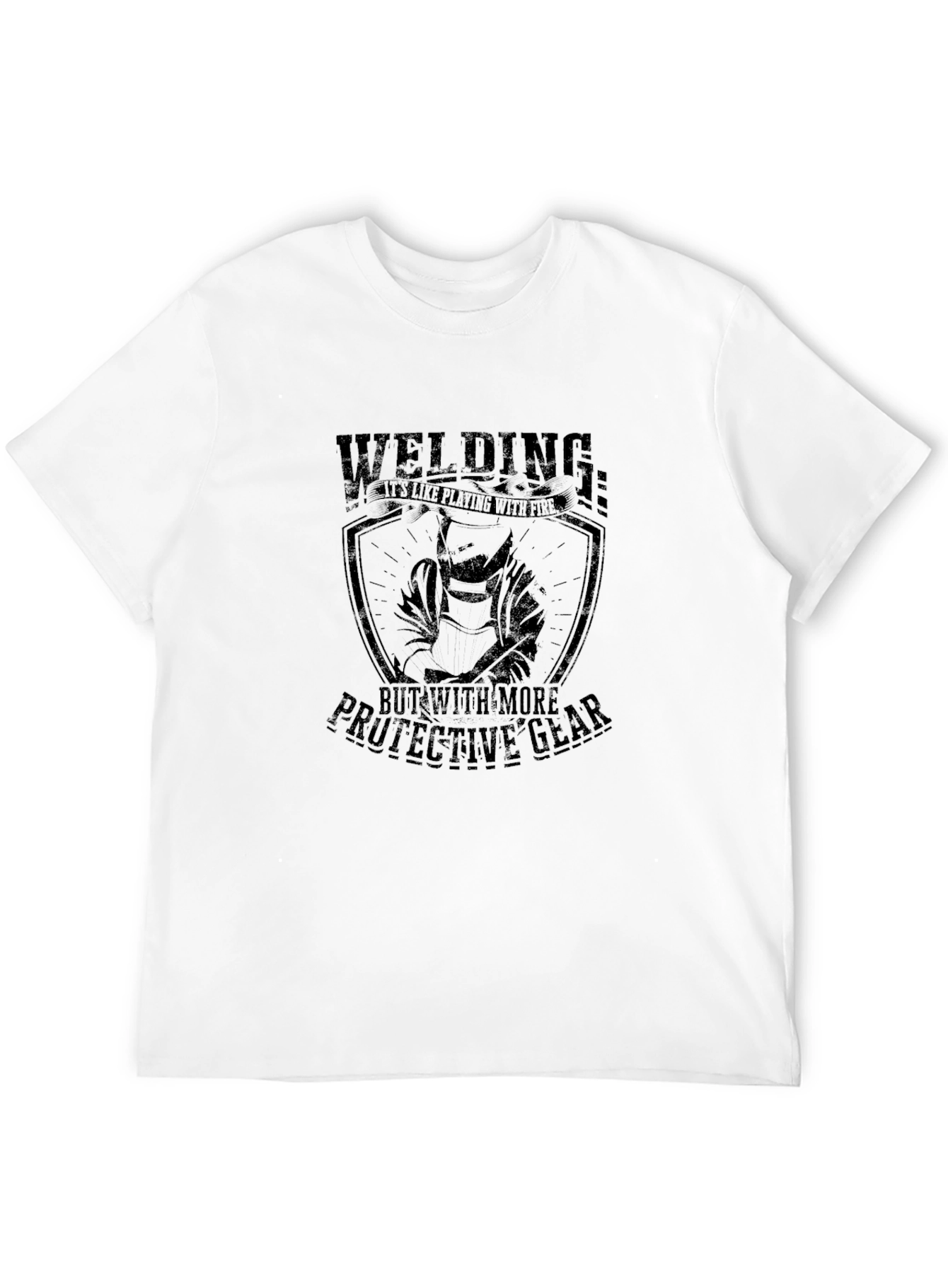 Welding Protective Gear T-Shirt - Black