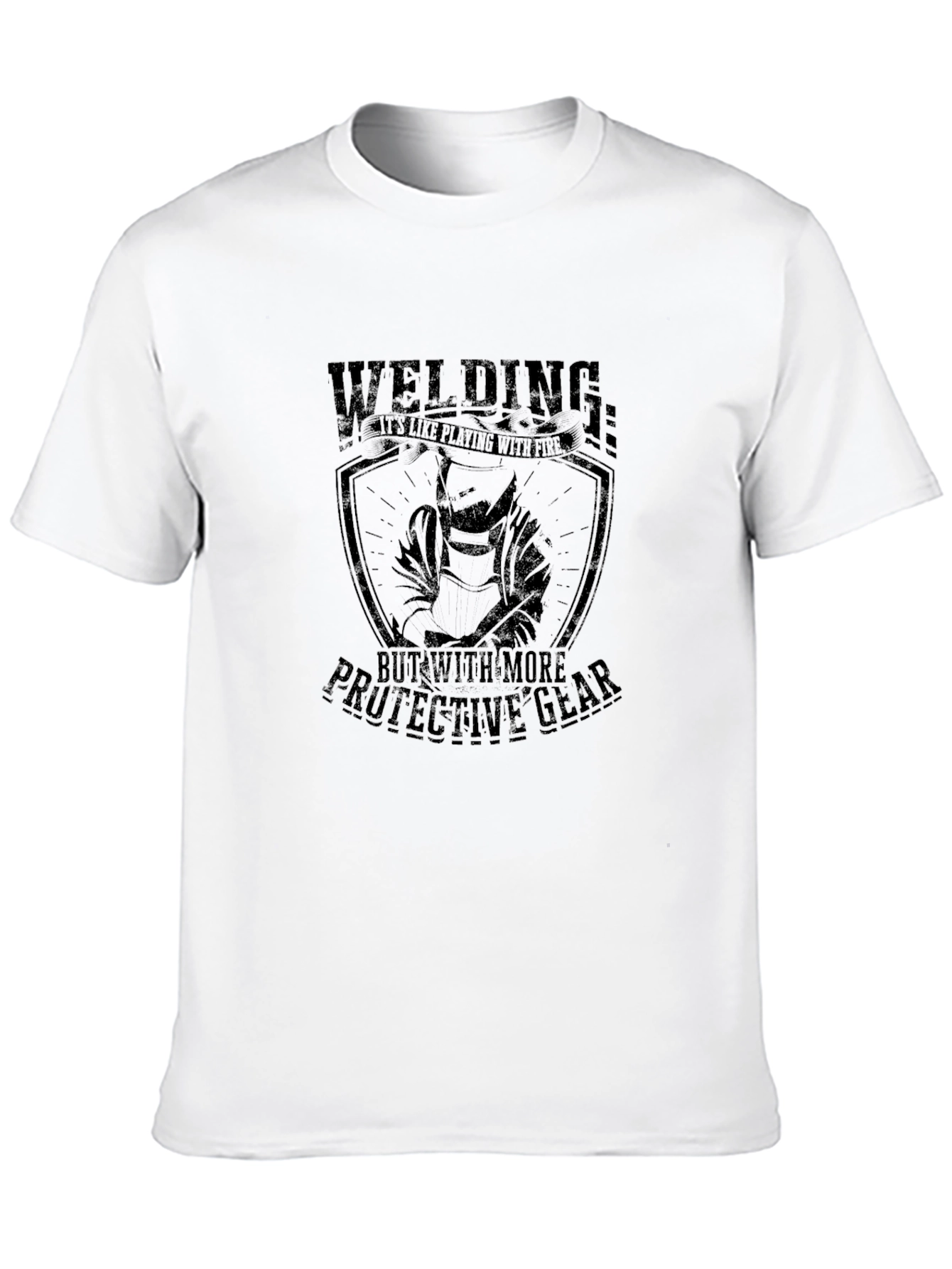 Welding Protective Gear T-Shirt - Black