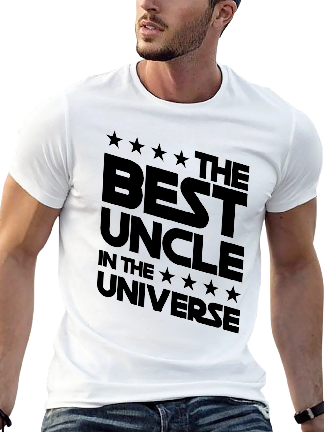 Best Uncle in the Universe T-Shirt - Black