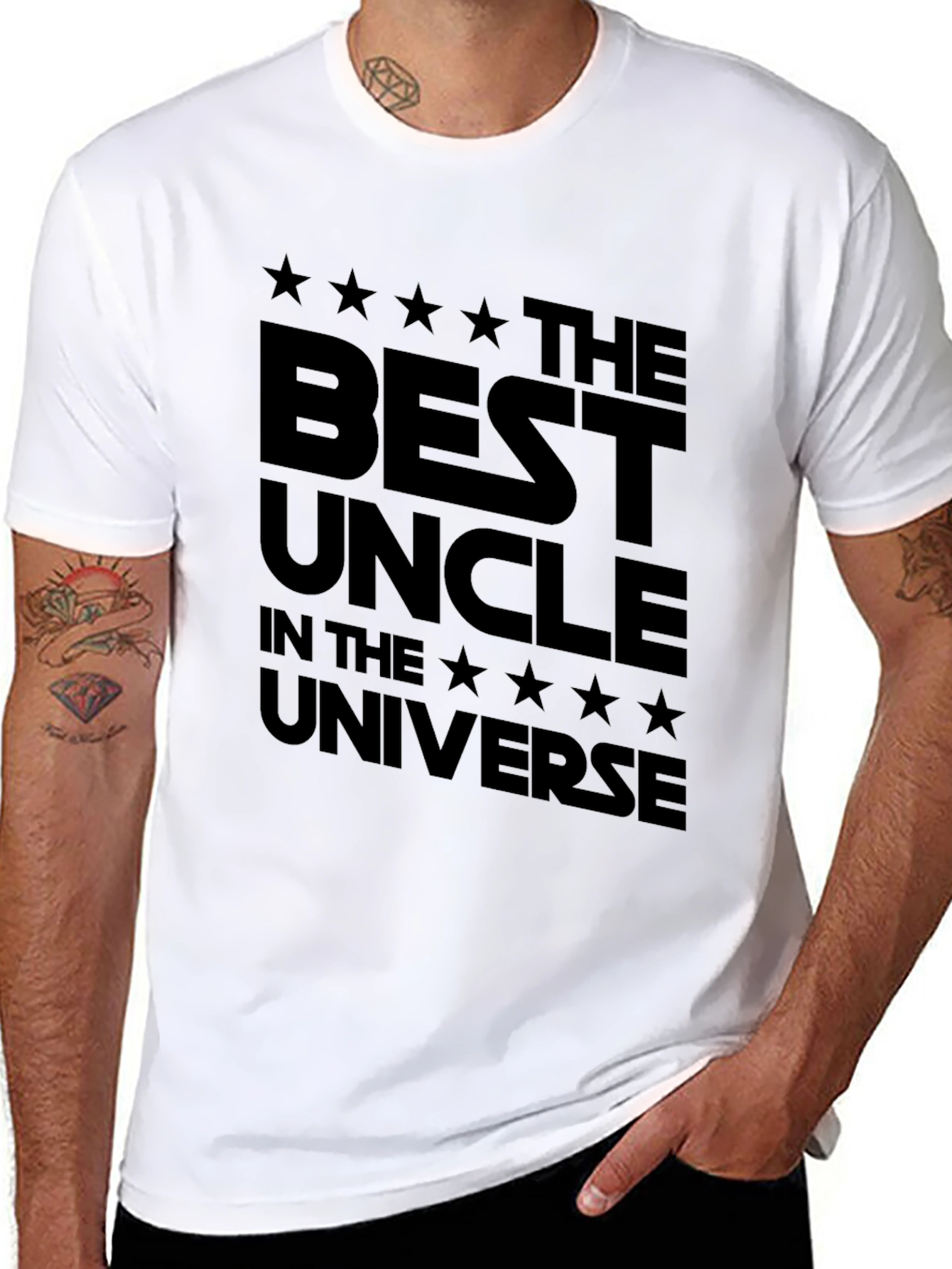 Best Uncle in the Universe T-Shirt - Black