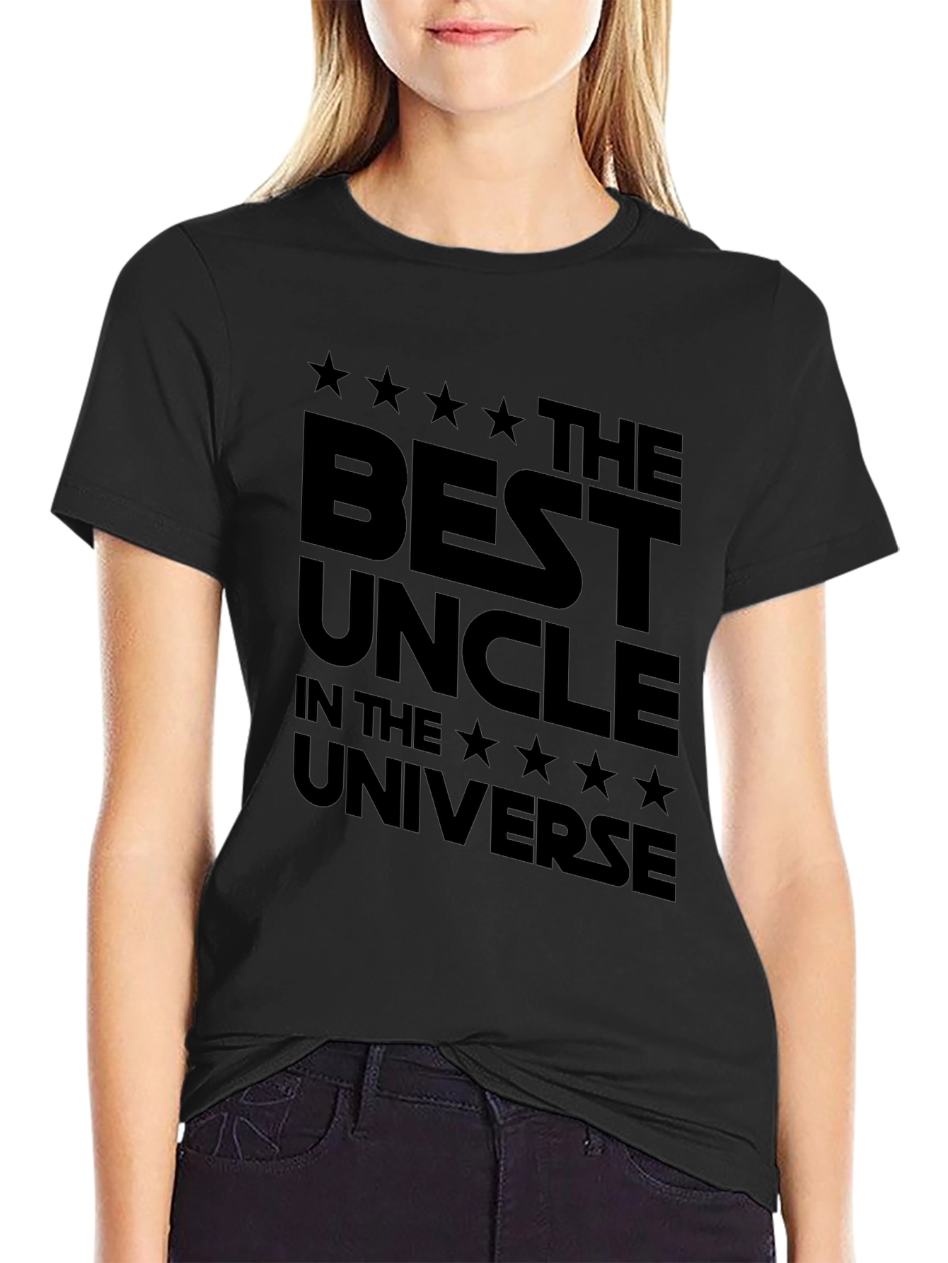Best Uncle in the Universe T-Shirt - Black