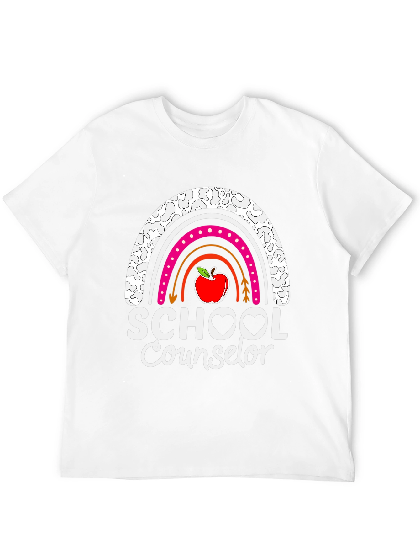 School Counselor Rainbow Graphic Tee