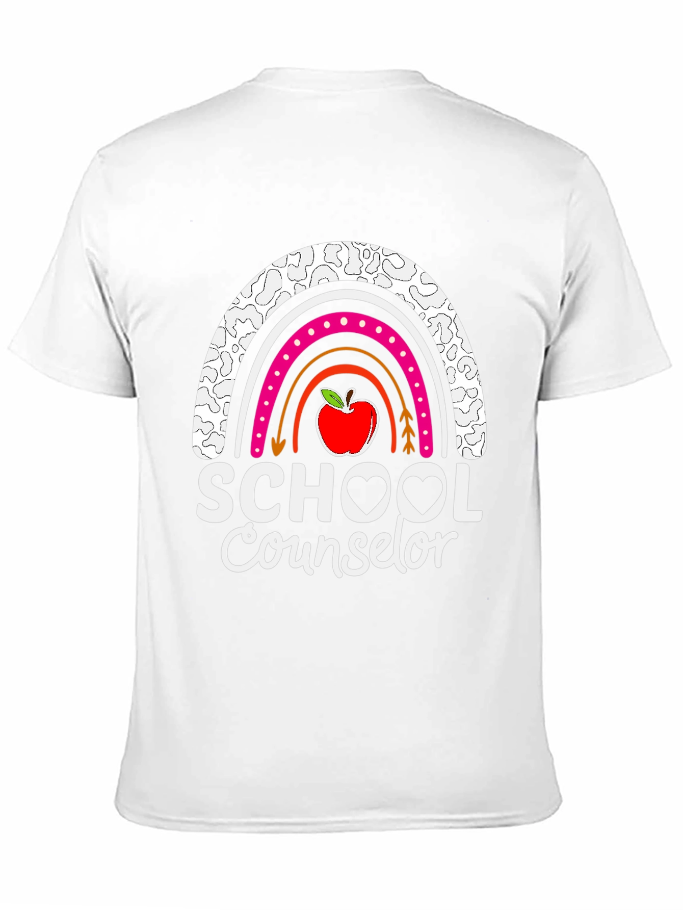 School Counselor Rainbow Graphic Tee