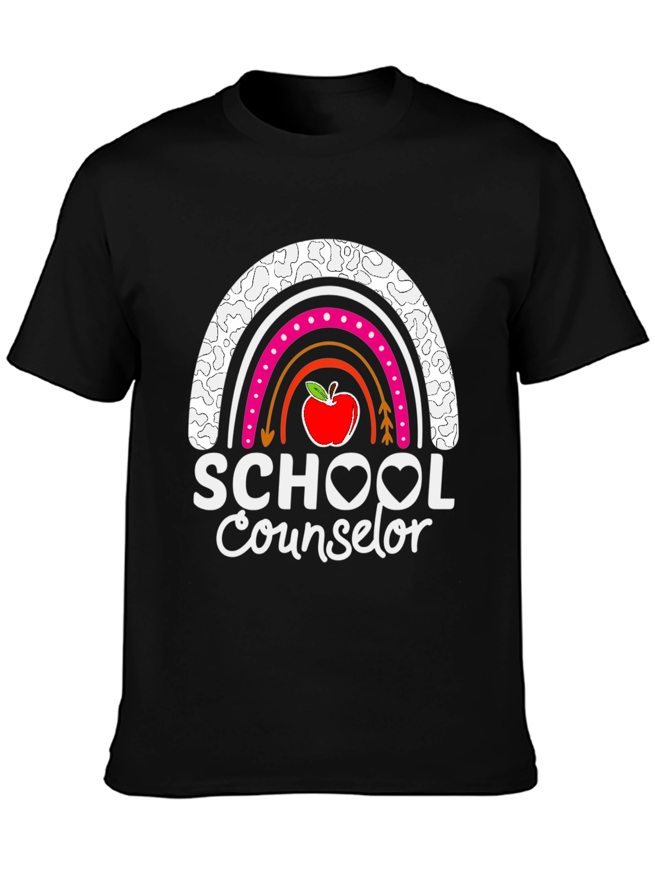 School Counselor Rainbow Graphic Tee