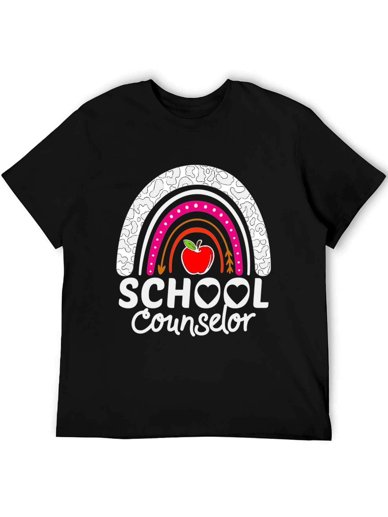 School Counselor Rainbow Graphic Tee
