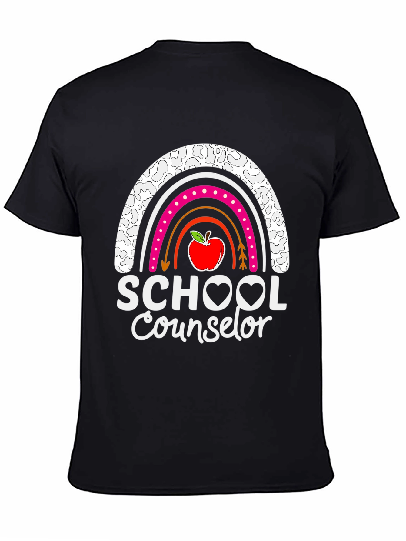 School Counselor Rainbow Graphic Tee