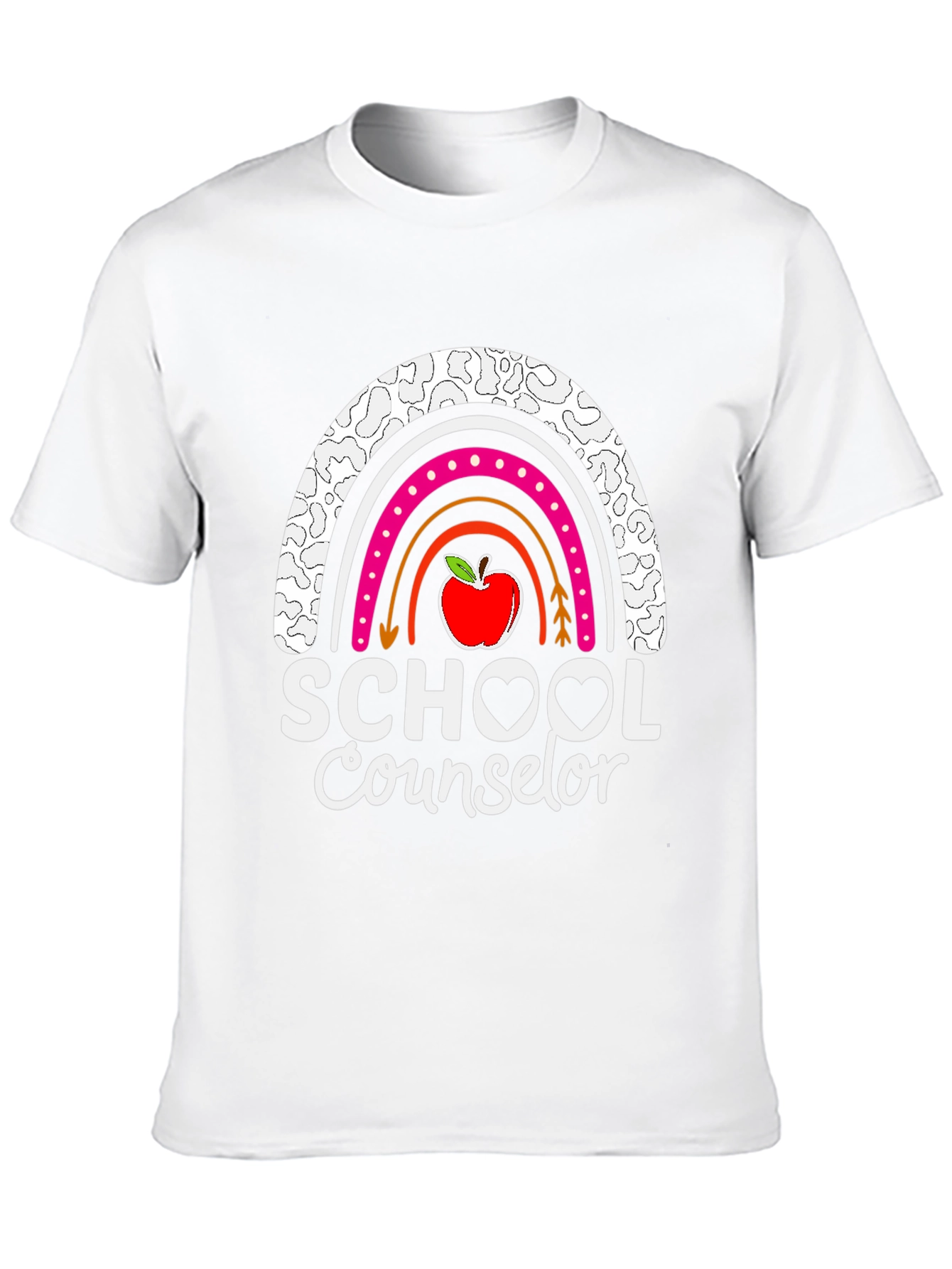 School Counselor Rainbow Graphic Tee