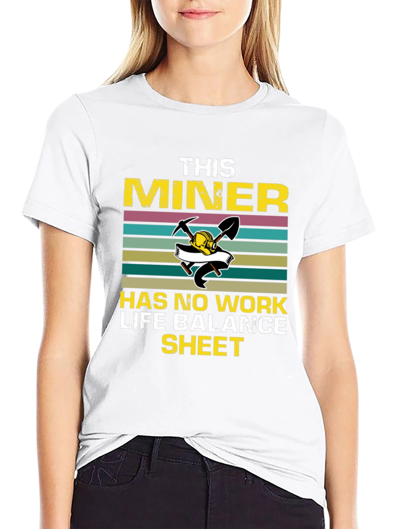 Miners Work Life Balance Graphic T-Shirt