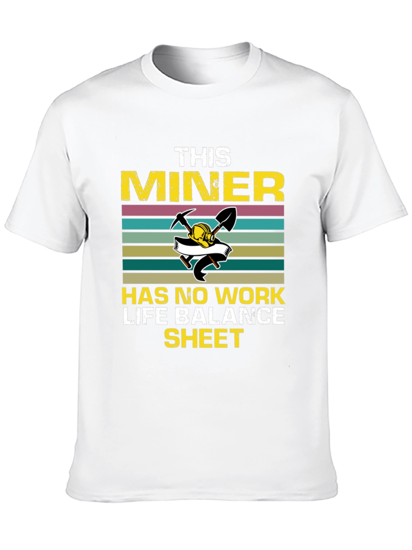 Miners Work Life Balance Graphic T-Shirt