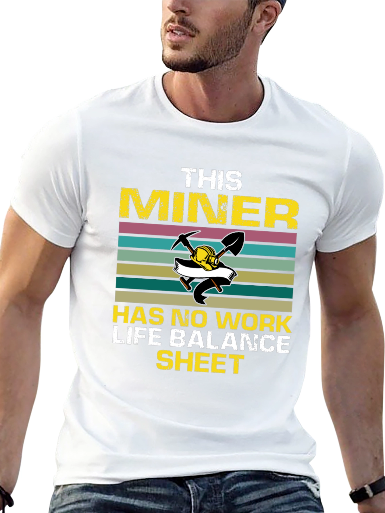 Miners Work Life Balance Graphic T-Shirt