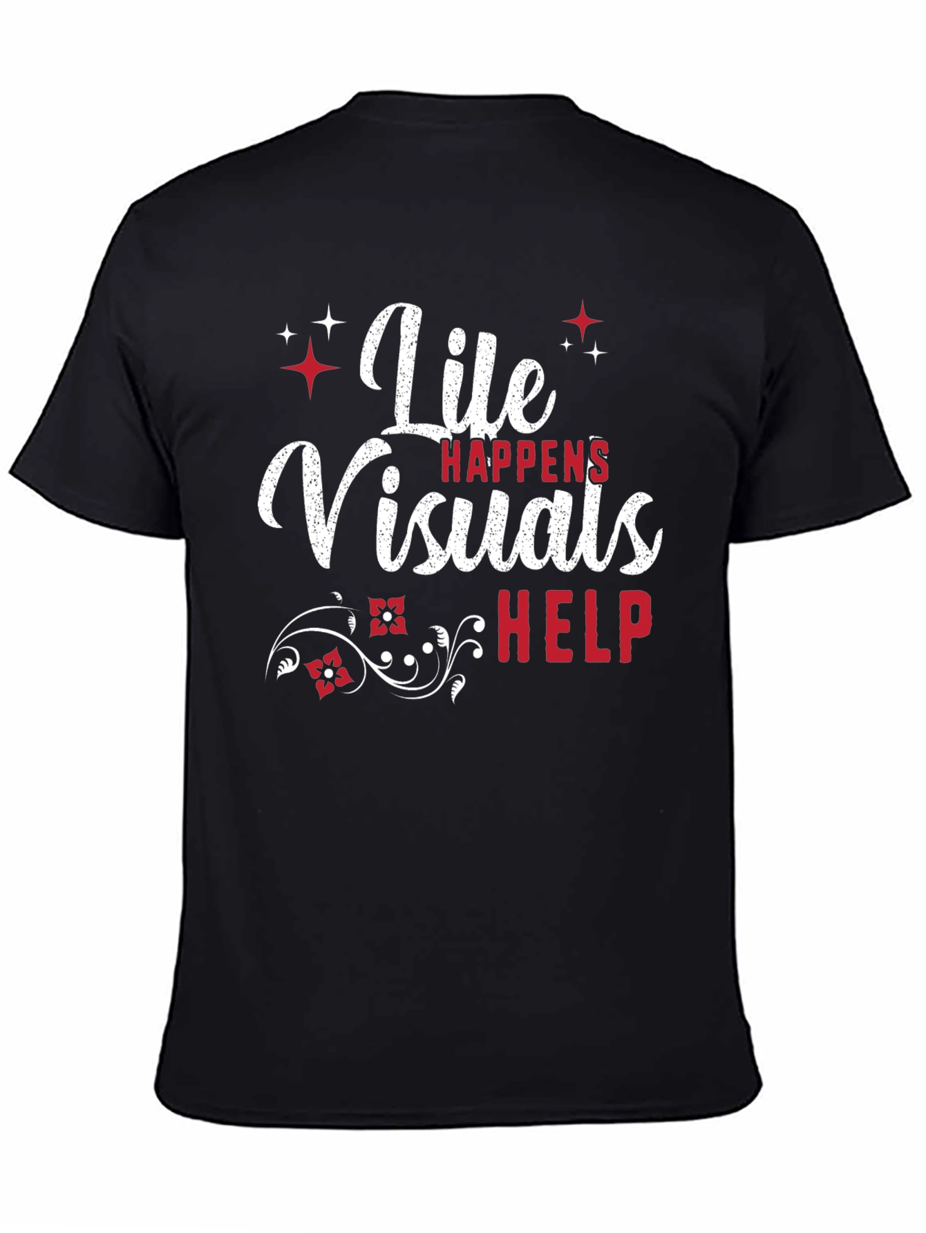 Life Visuals Help Graphic Tee