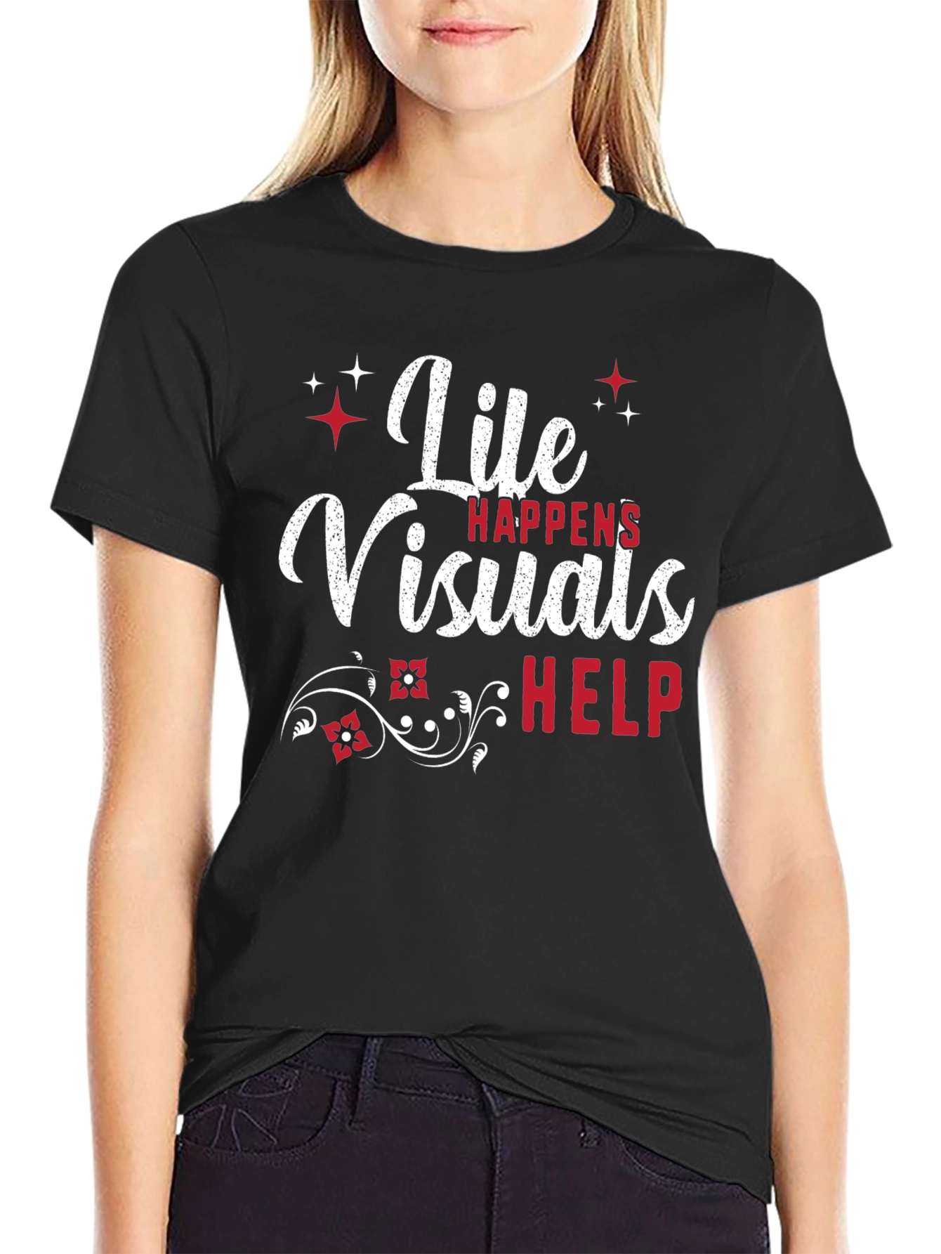 Life Visuals Help Graphic Tee