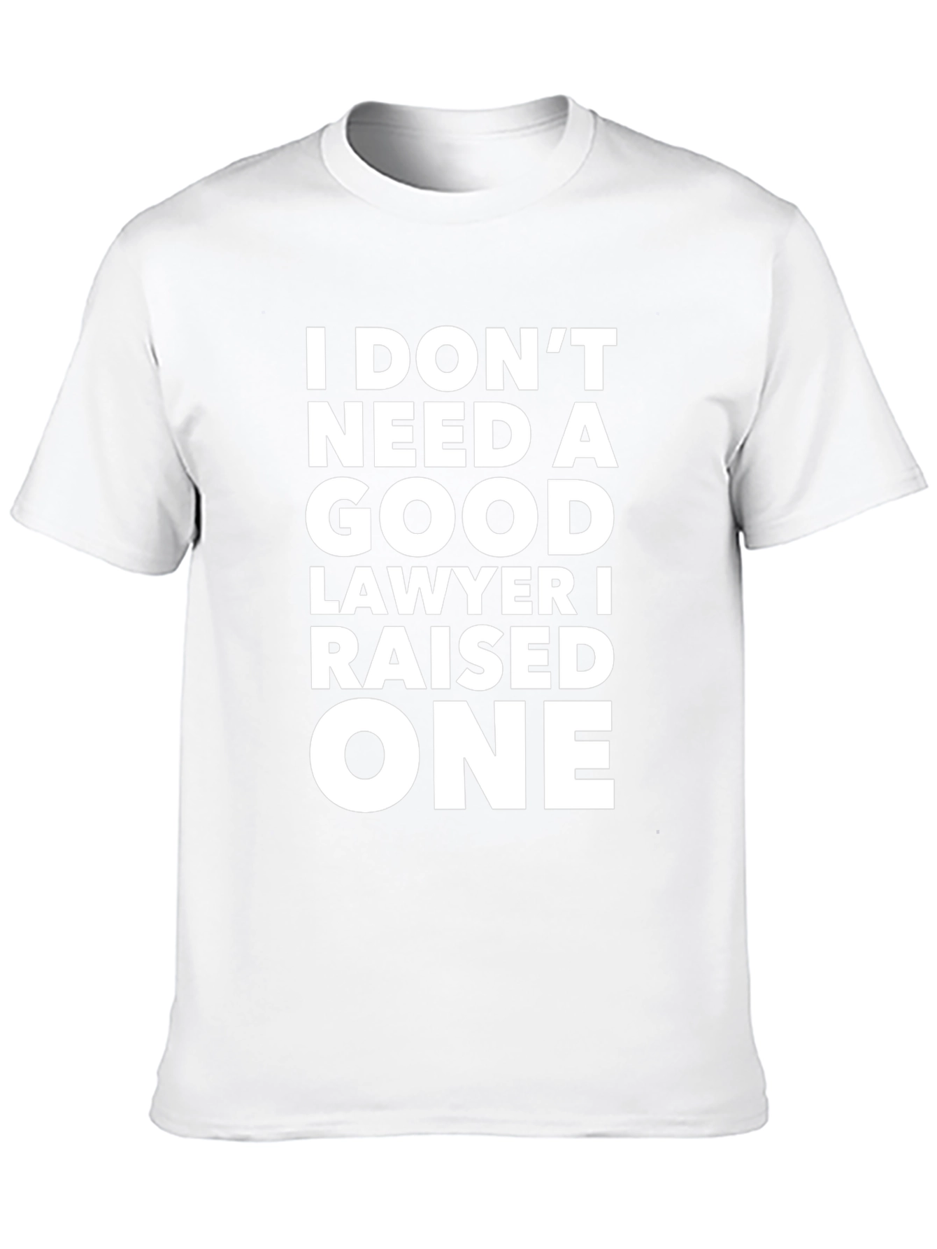 Funny Lawyer Parent T-Shirt - Raised a Lawyer Tee