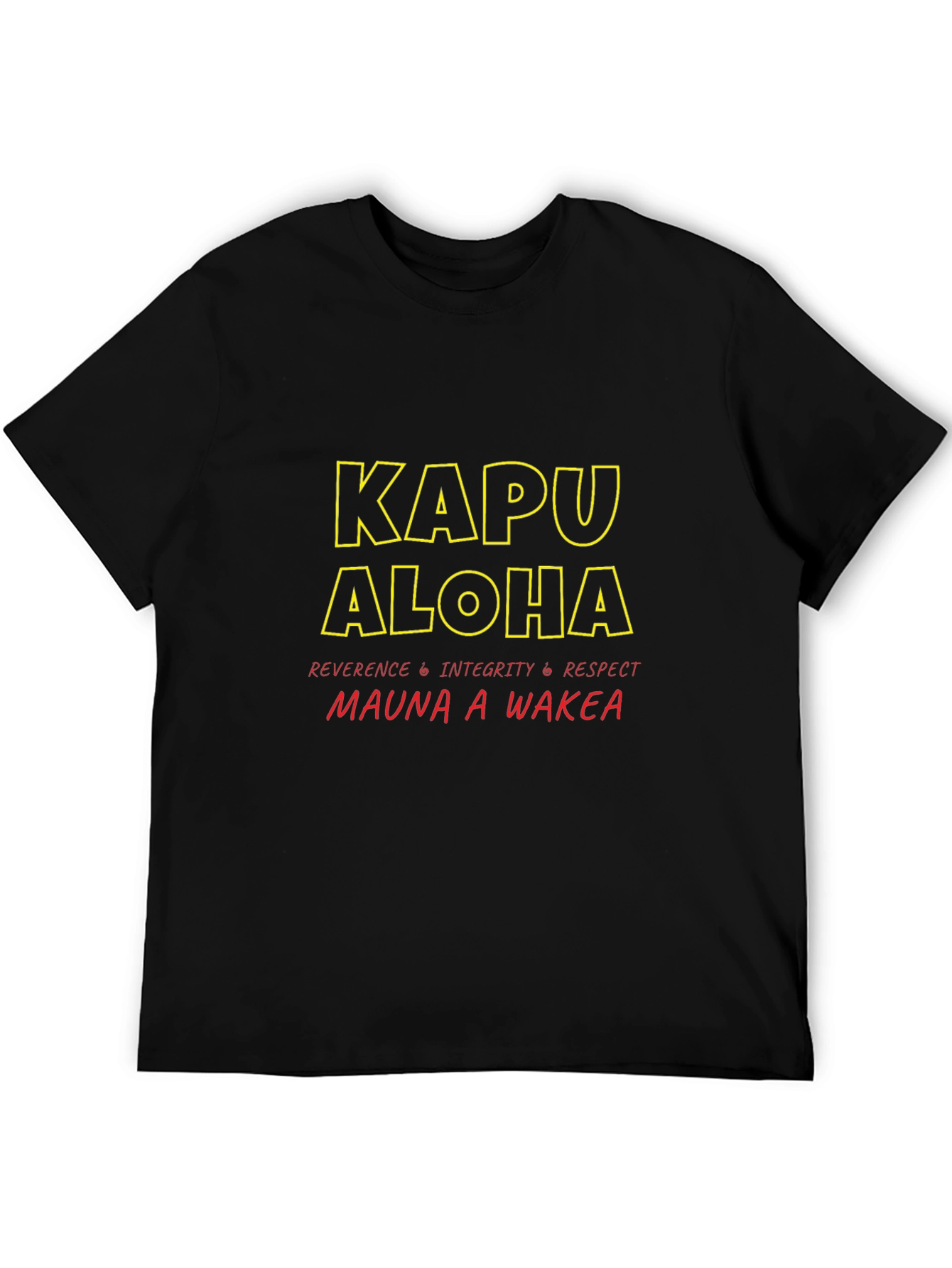 Kapu Aloha T-Shirt: Reverence Integrity Respect