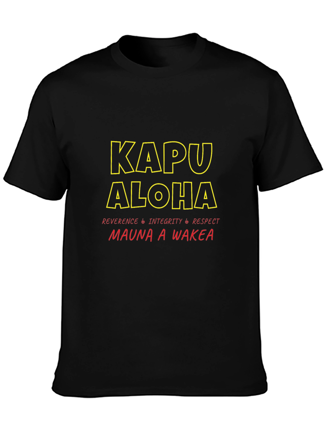 Kapu Aloha T-Shirt: Reverence Integrity Respect