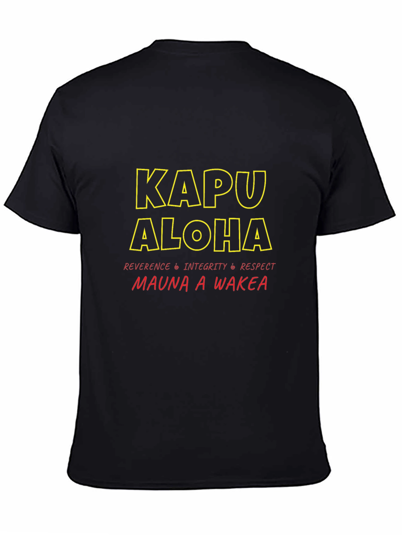 Kapu Aloha T-Shirt: Reverence Integrity Respect