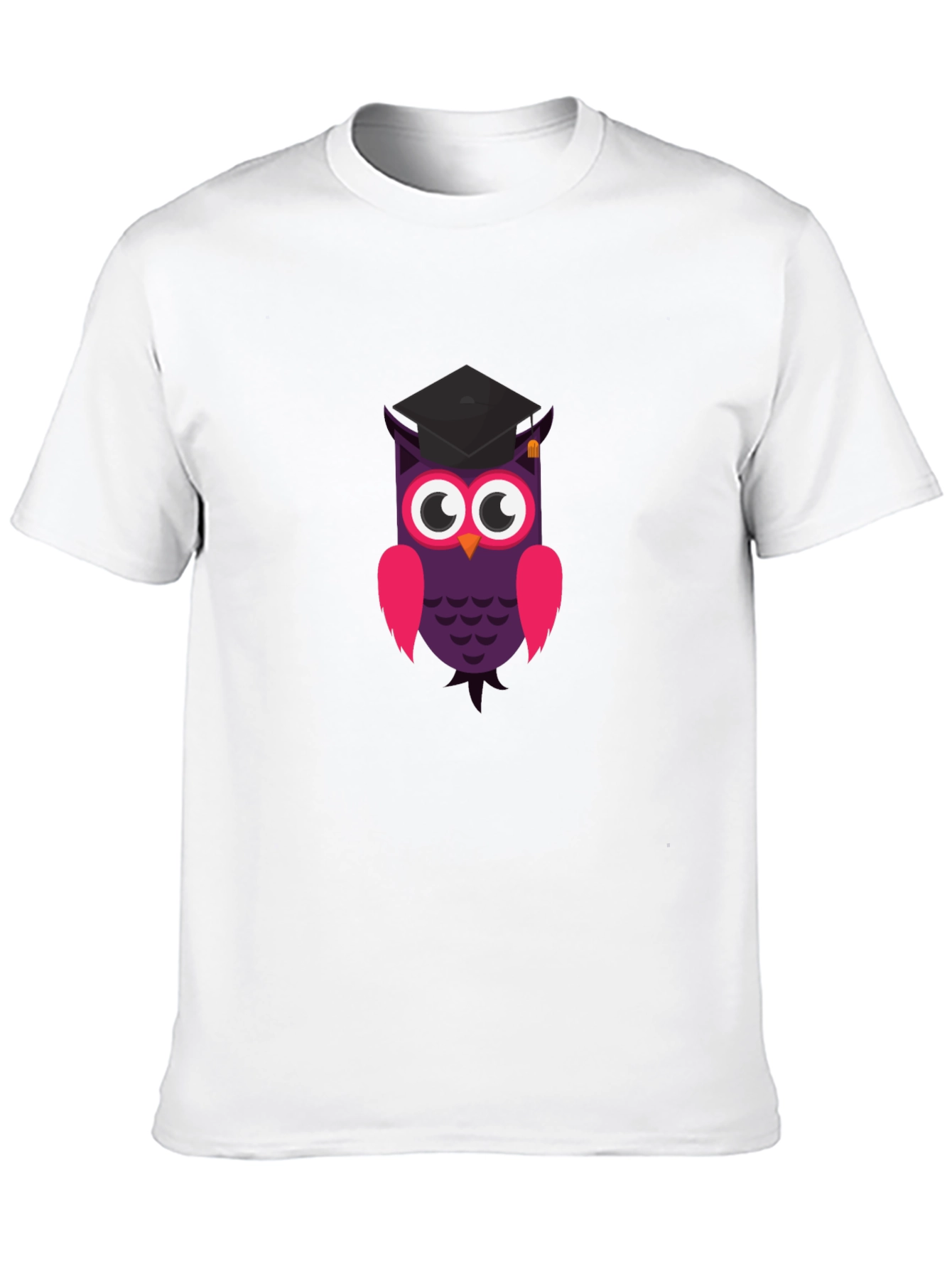 Graduation Owl T-Shirt - Black Cotton Tee