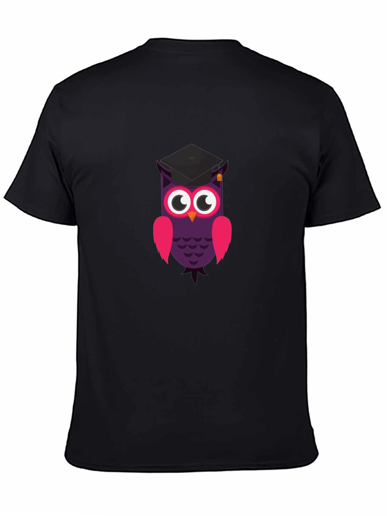 Graduation Owl T-Shirt - Black Cotton Tee