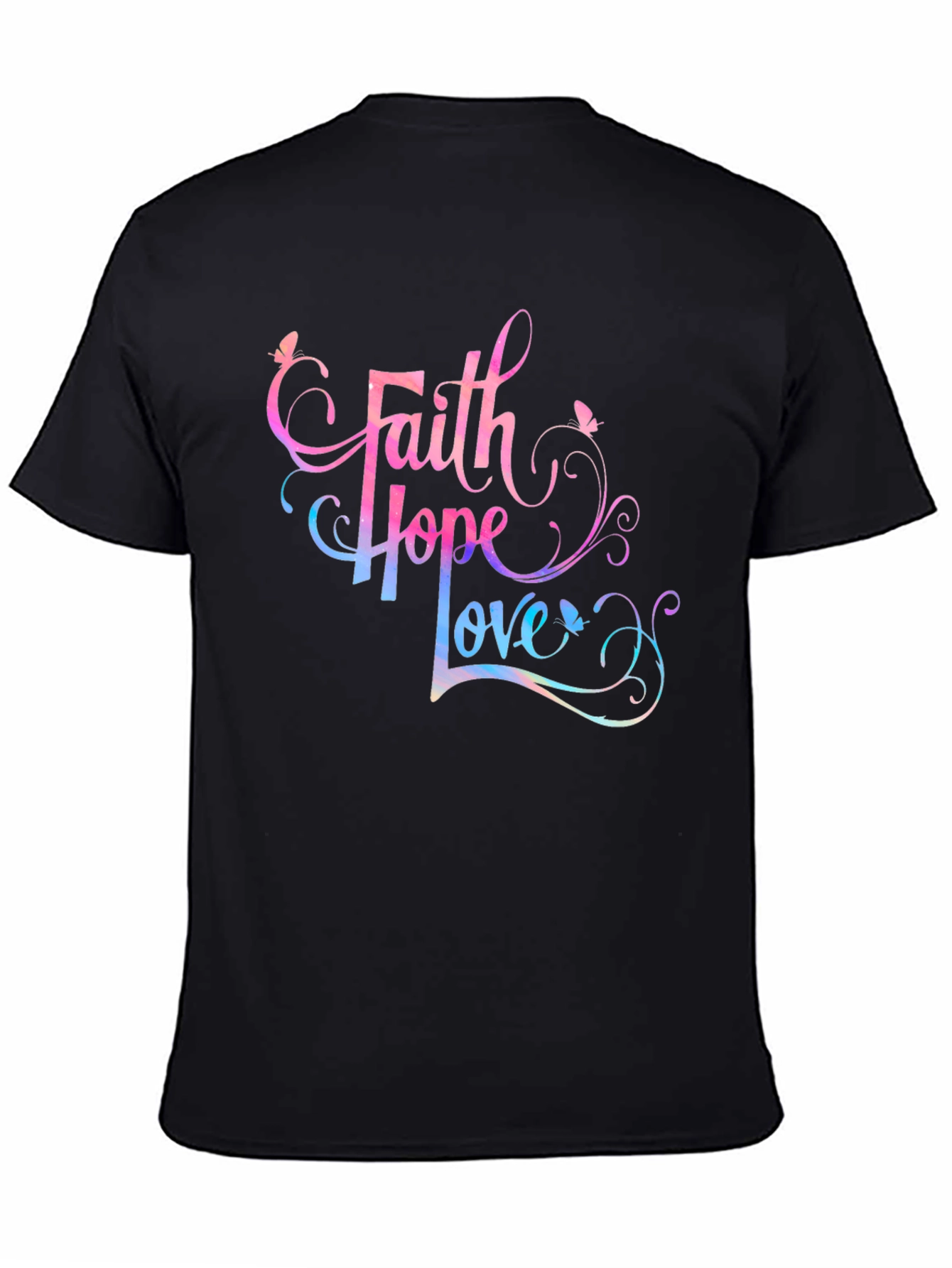 Faith Hope Love Graphic Tee - Stylish Spiritual Shirt