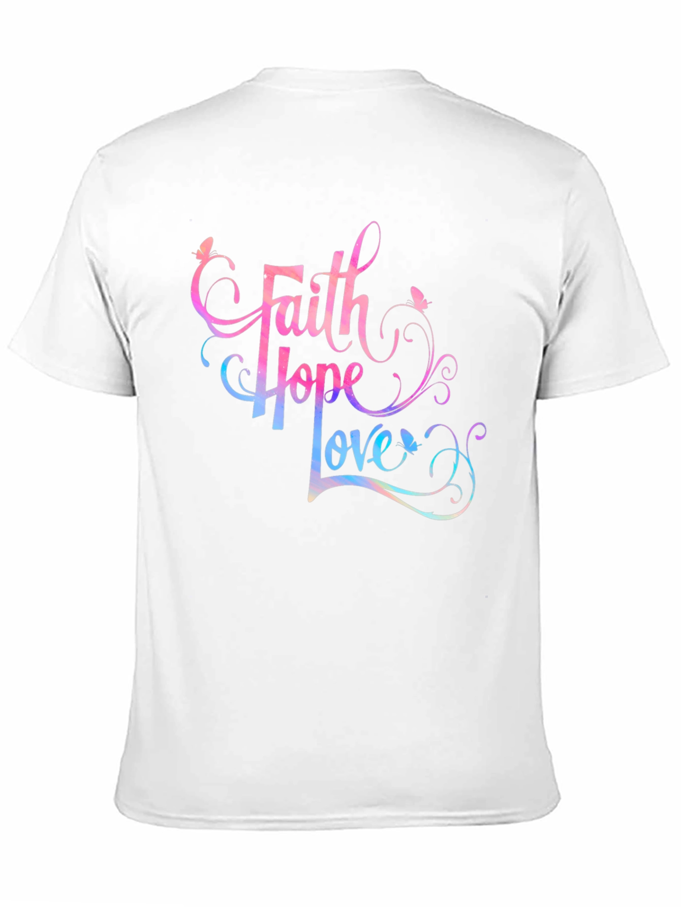 Faith Hope Love Graphic Tee - Stylish Spiritual Shirt