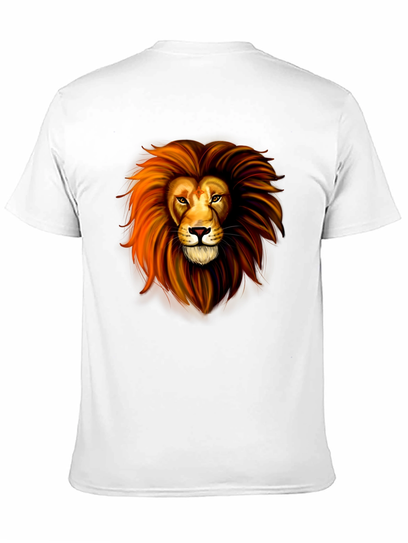 Lion Graphic Print Black T-Shirt