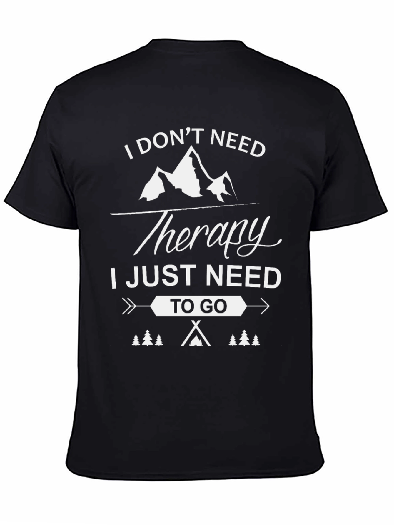 Therapy Camping Graphic Tee - Black