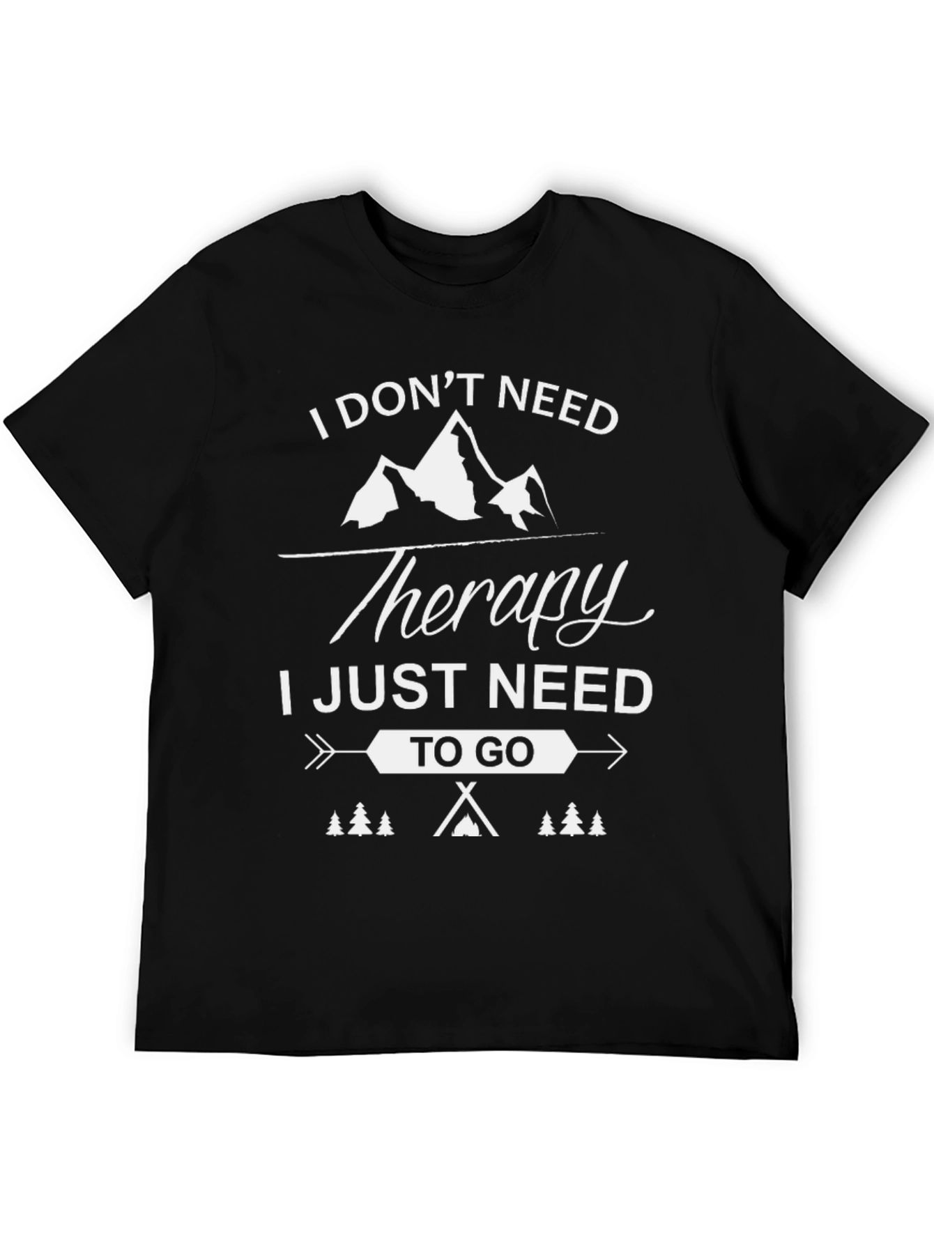 Therapy Camping Graphic Tee - Black