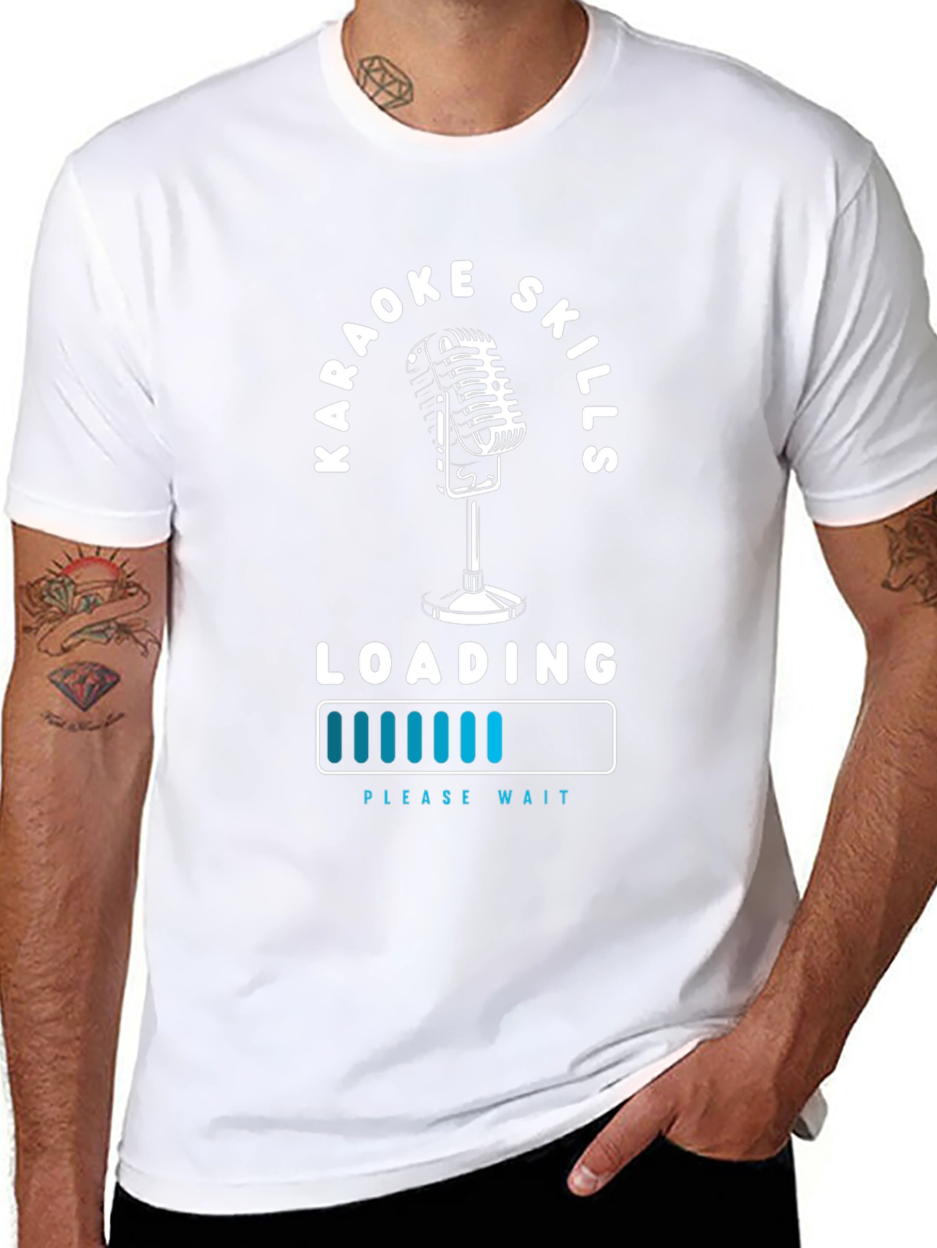 Karaoke Skills Loading T-Shirt - Fun Graphic Tee