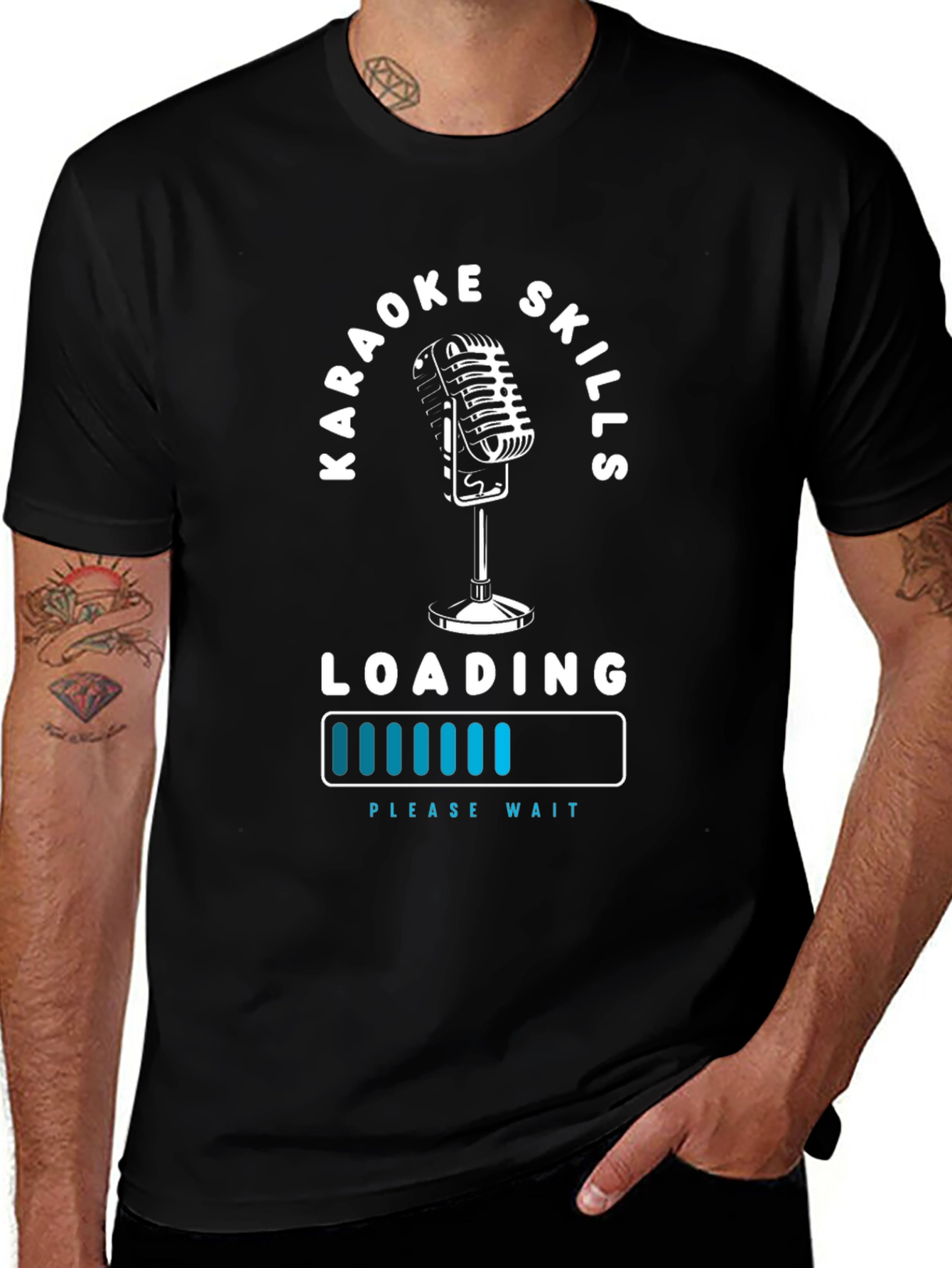 Karaoke Skills Loading T-Shirt - Fun Graphic Tee