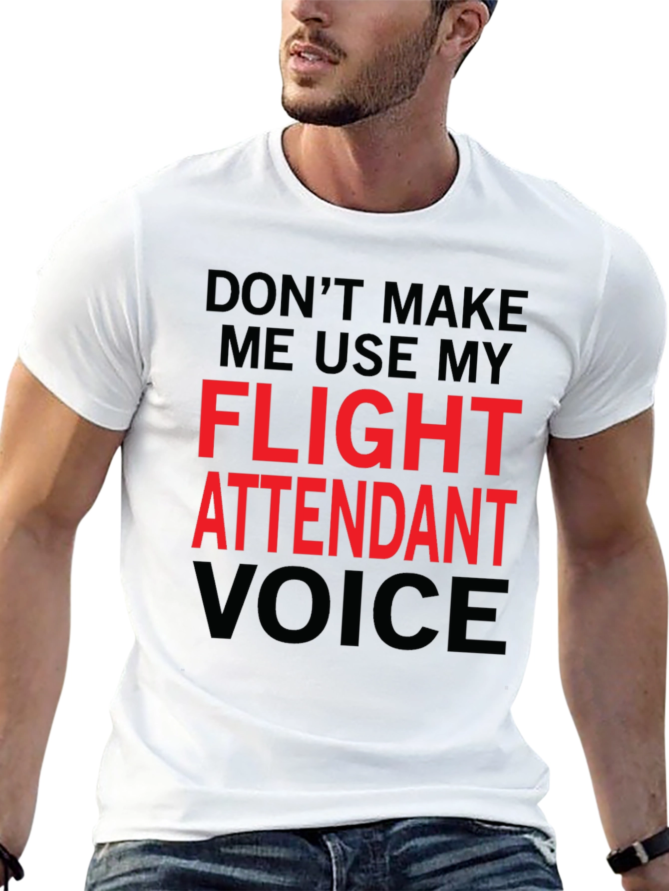 Flight Attendant Voice T-Shirt - Funny Aviation Tee