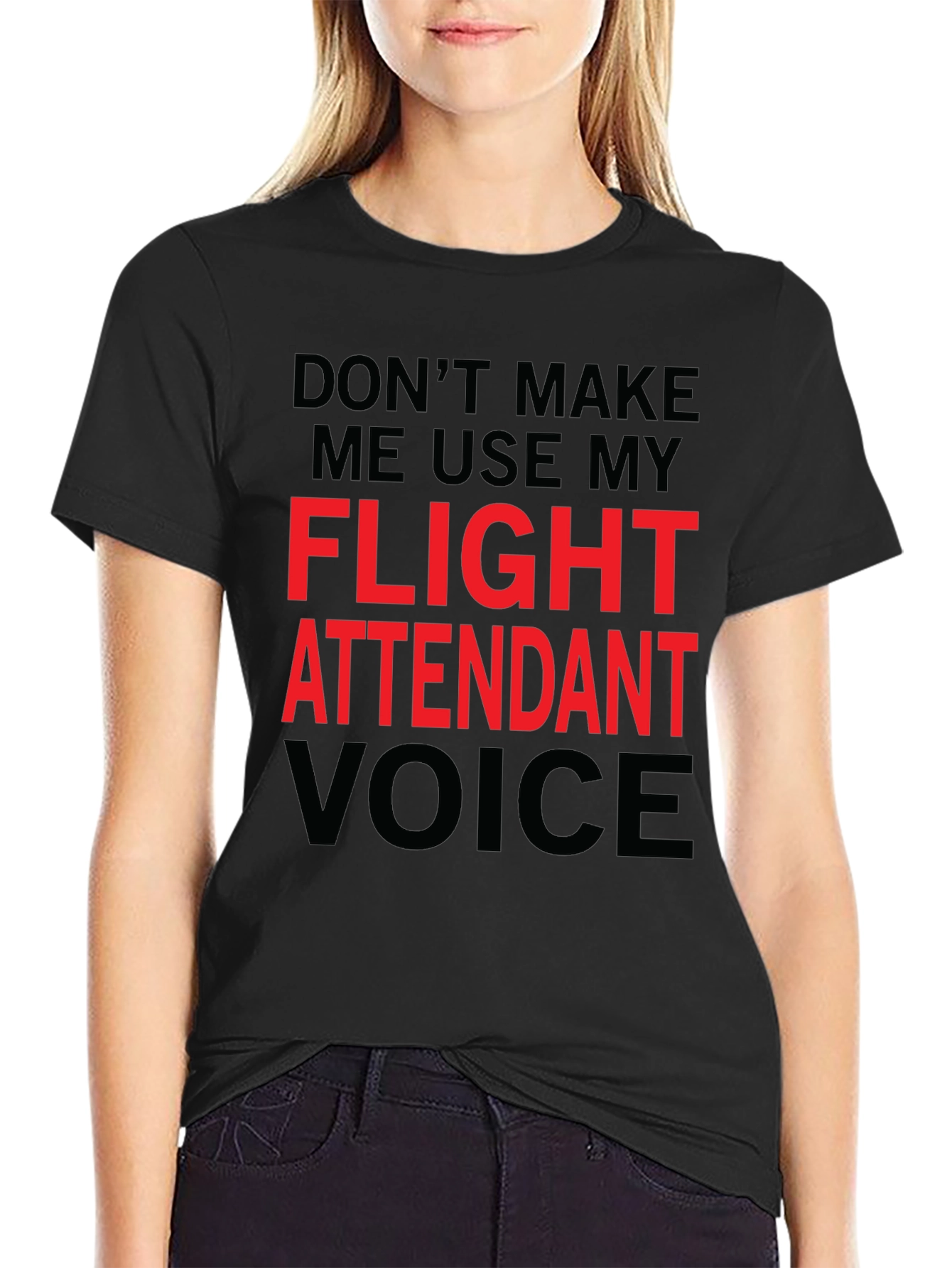 Flight Attendant Voice T-Shirt - Funny Aviation Tee