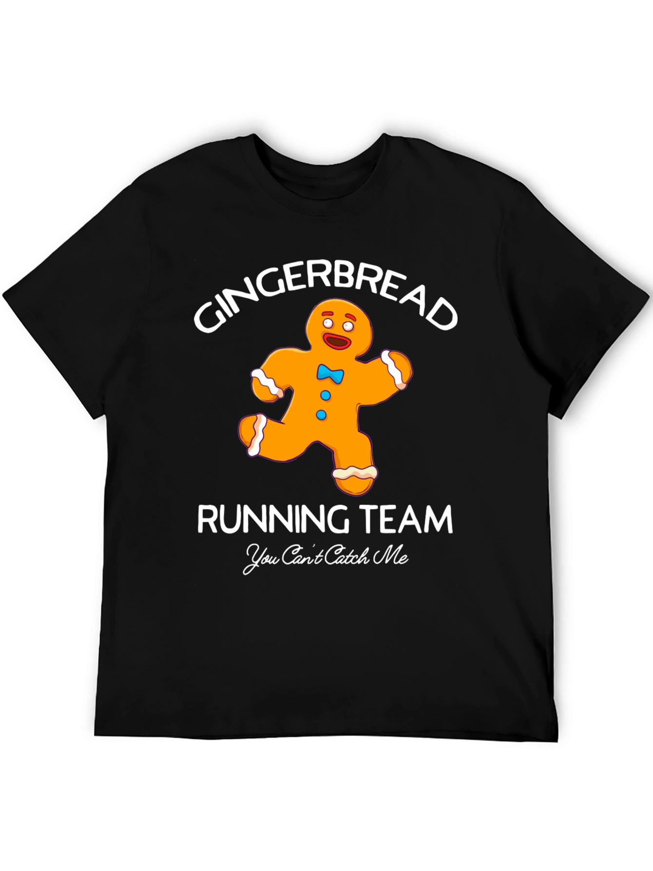 Gingerbread Running Team Black Graphic T-Shirt