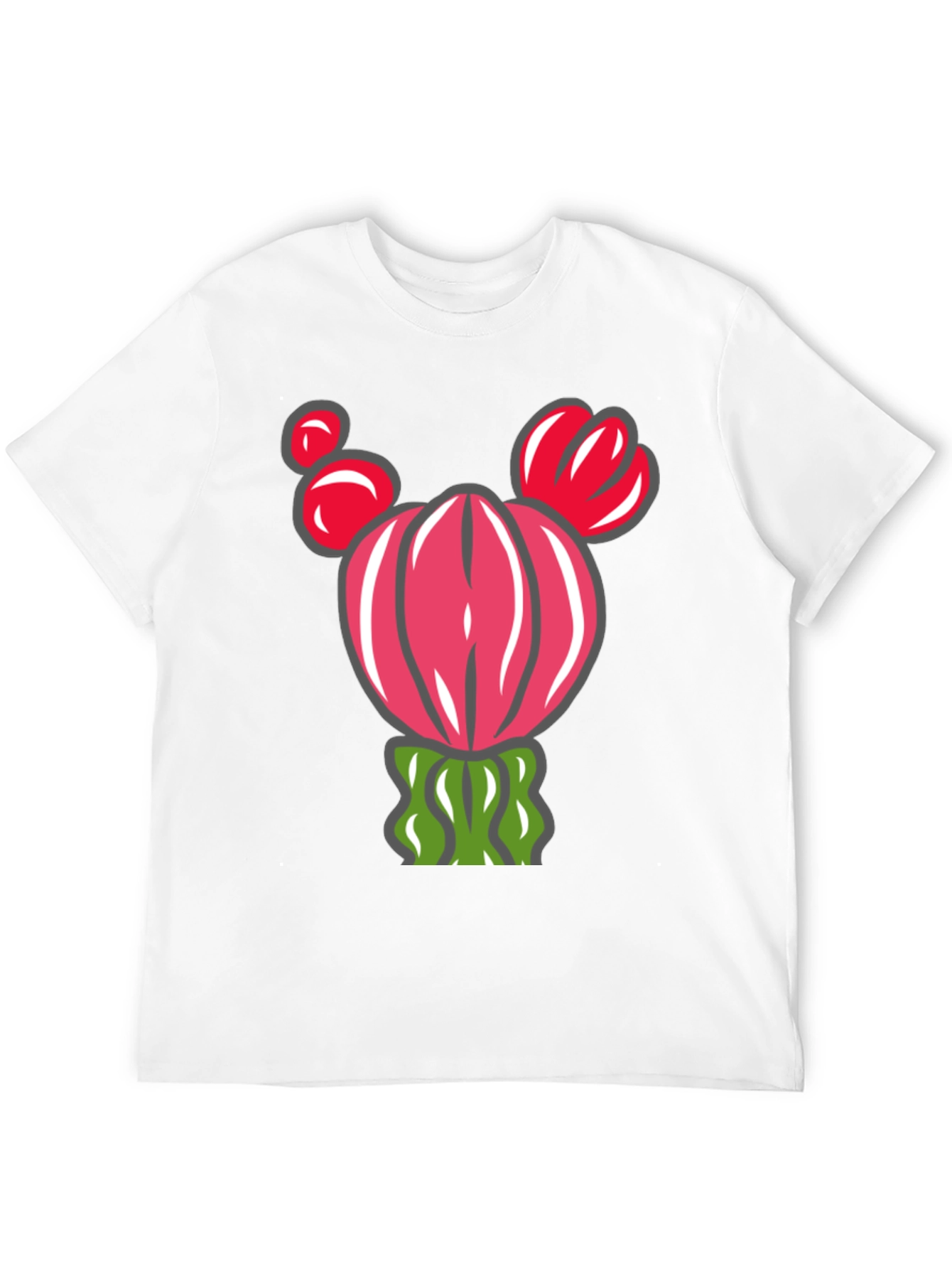 Cactus Graphic T-Shirt - Whimsical Desert Style