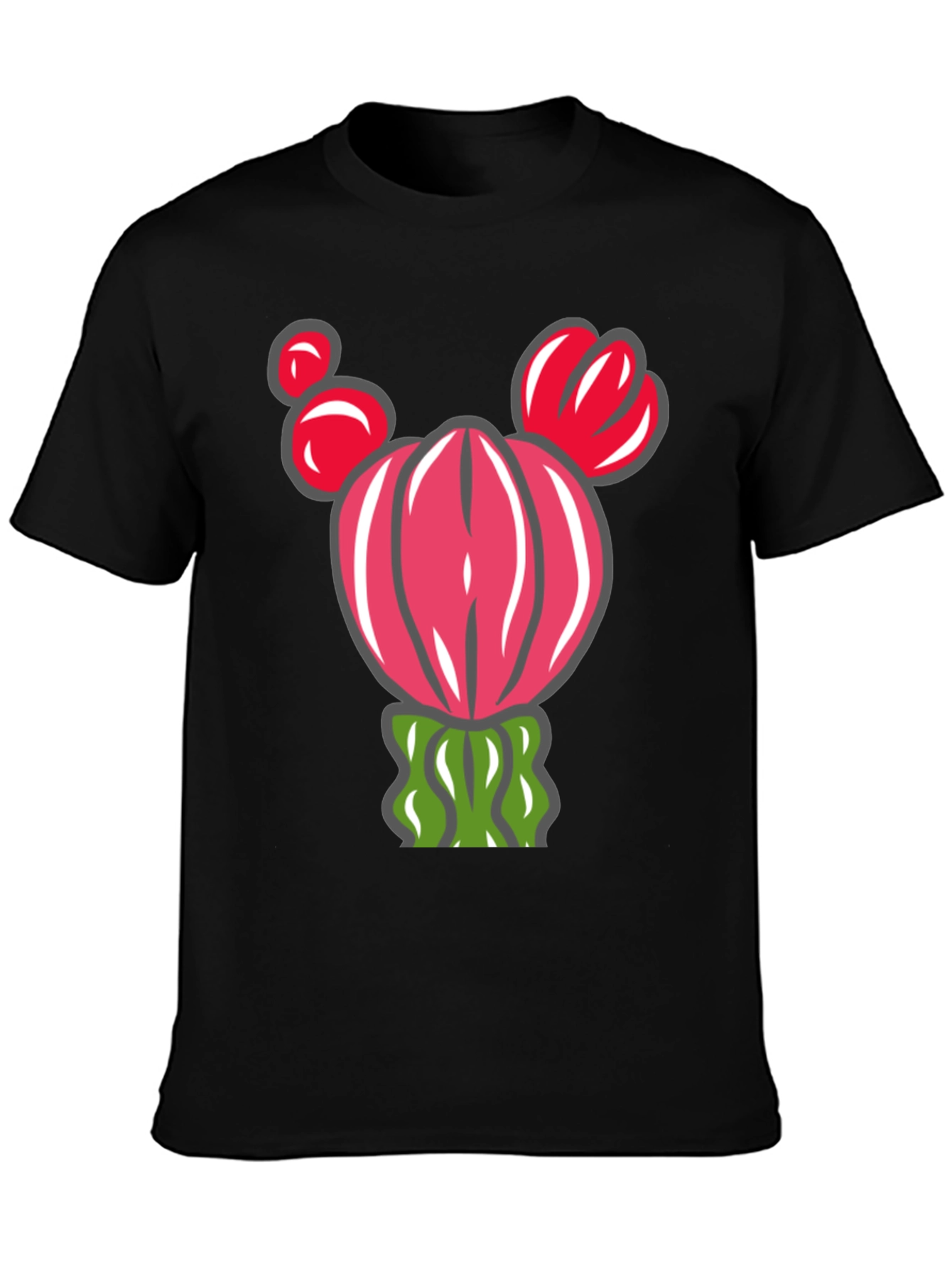 Cactus Graphic T-Shirt - Whimsical Desert Style