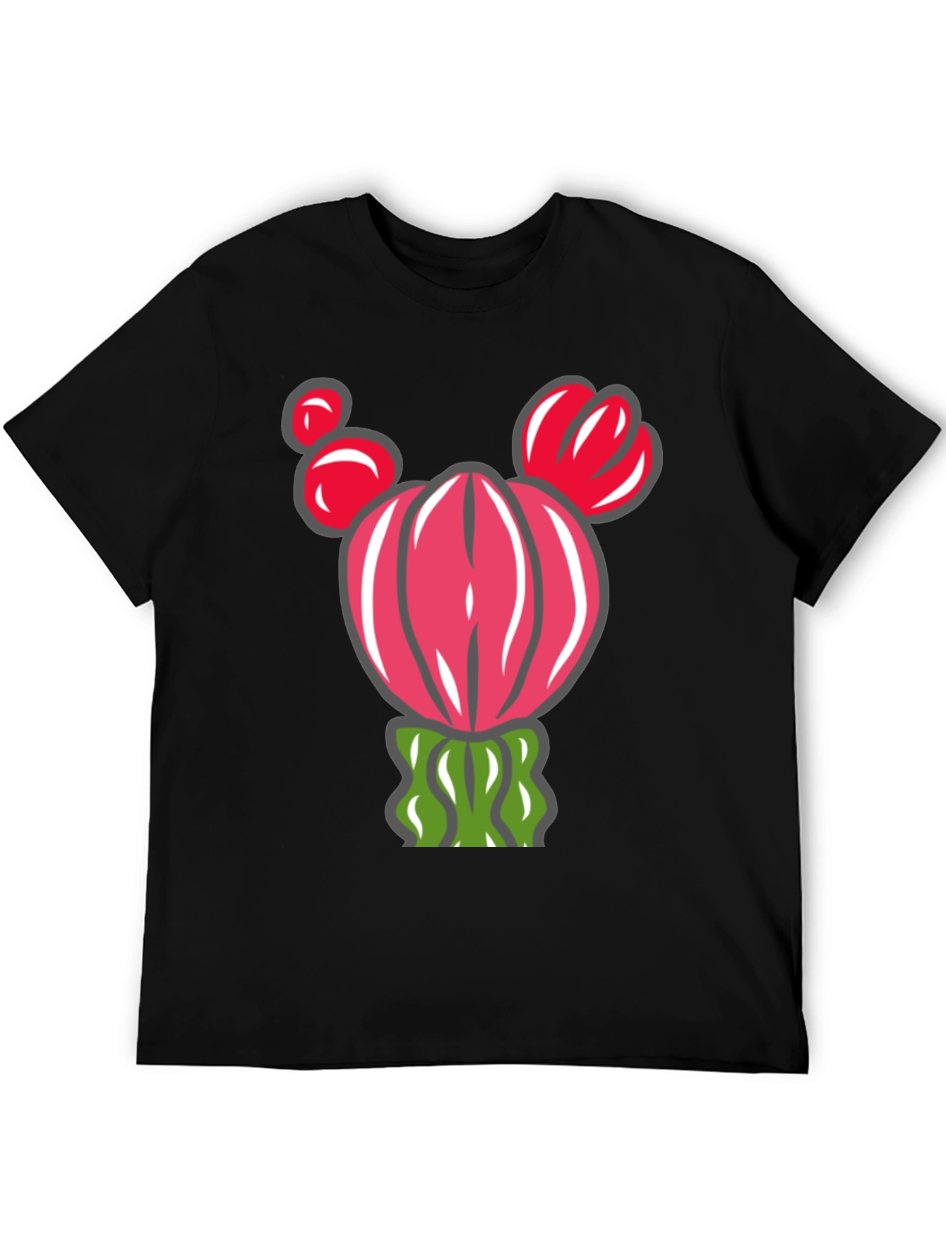 Cactus Graphic T-Shirt - Whimsical Desert Style
