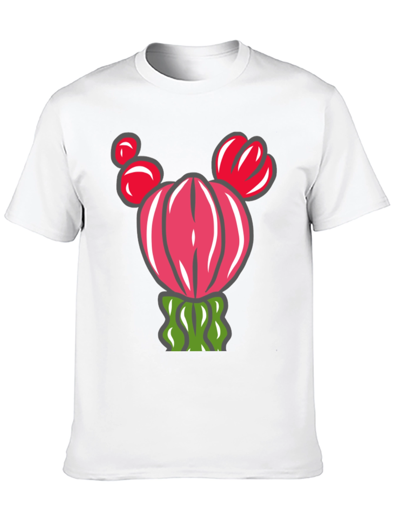 Cactus Graphic T-Shirt - Whimsical Desert Style
