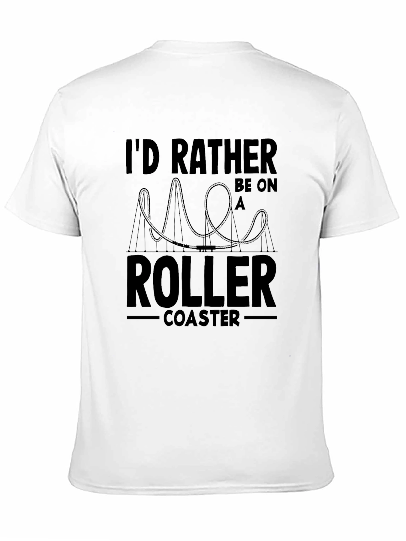 Roller Coaster Enthusiast Black T-Shirt