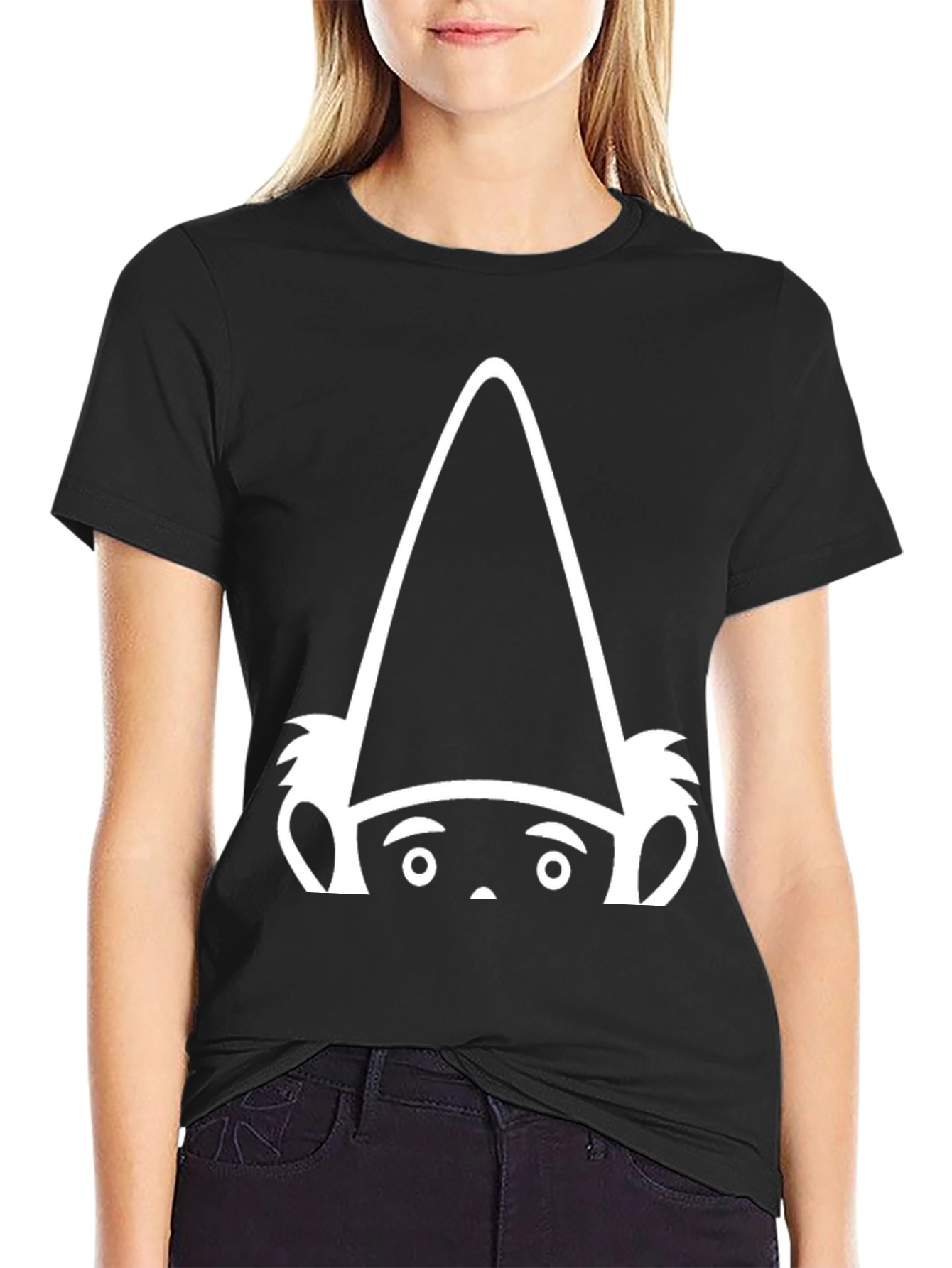Gnome Graphic T-Shirt - Black Cotton Tee