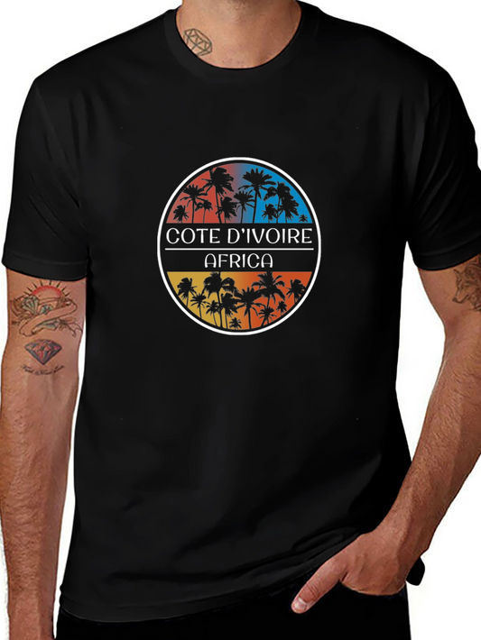Cote DIvoire Africa Palm Tree T-Shirt