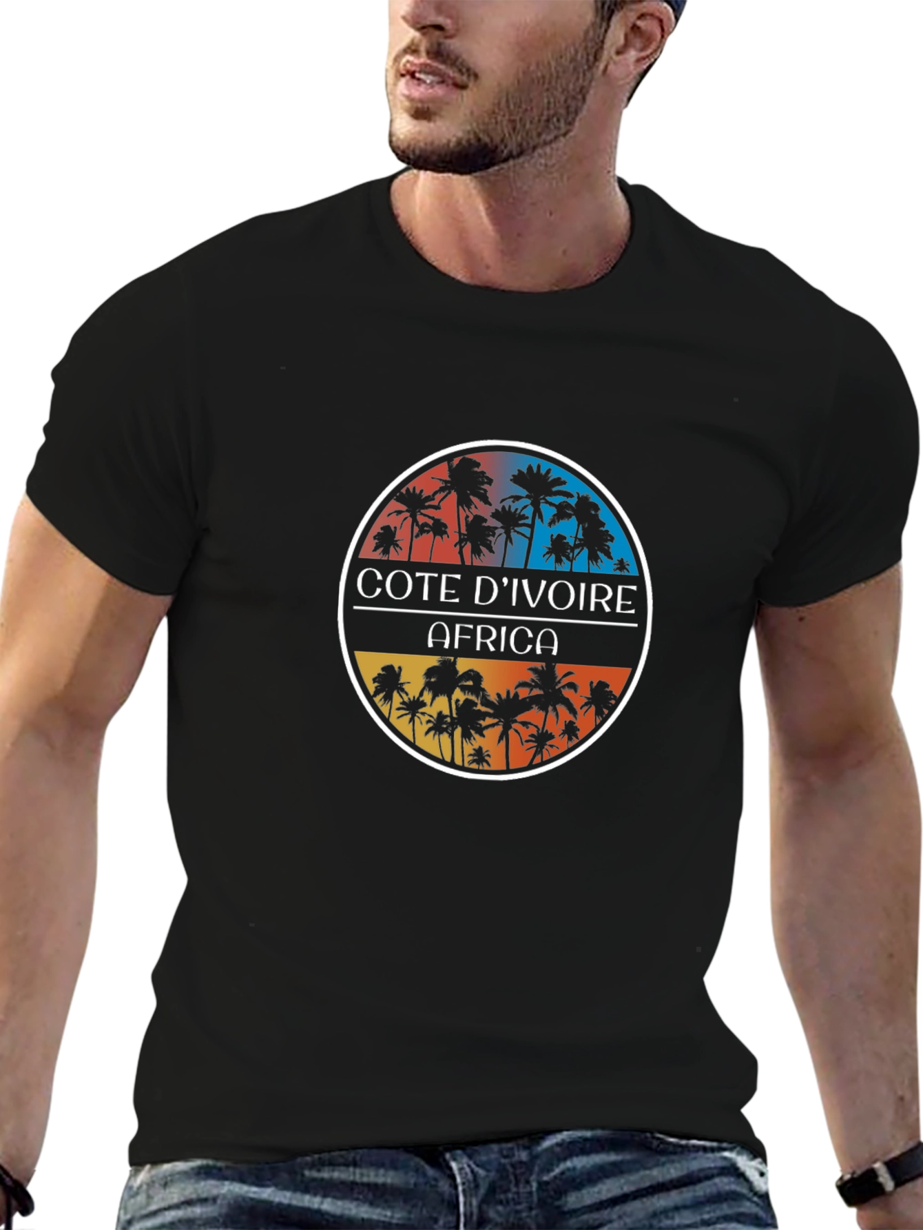 Cote DIvoire Africa Palm Tree T-Shirt