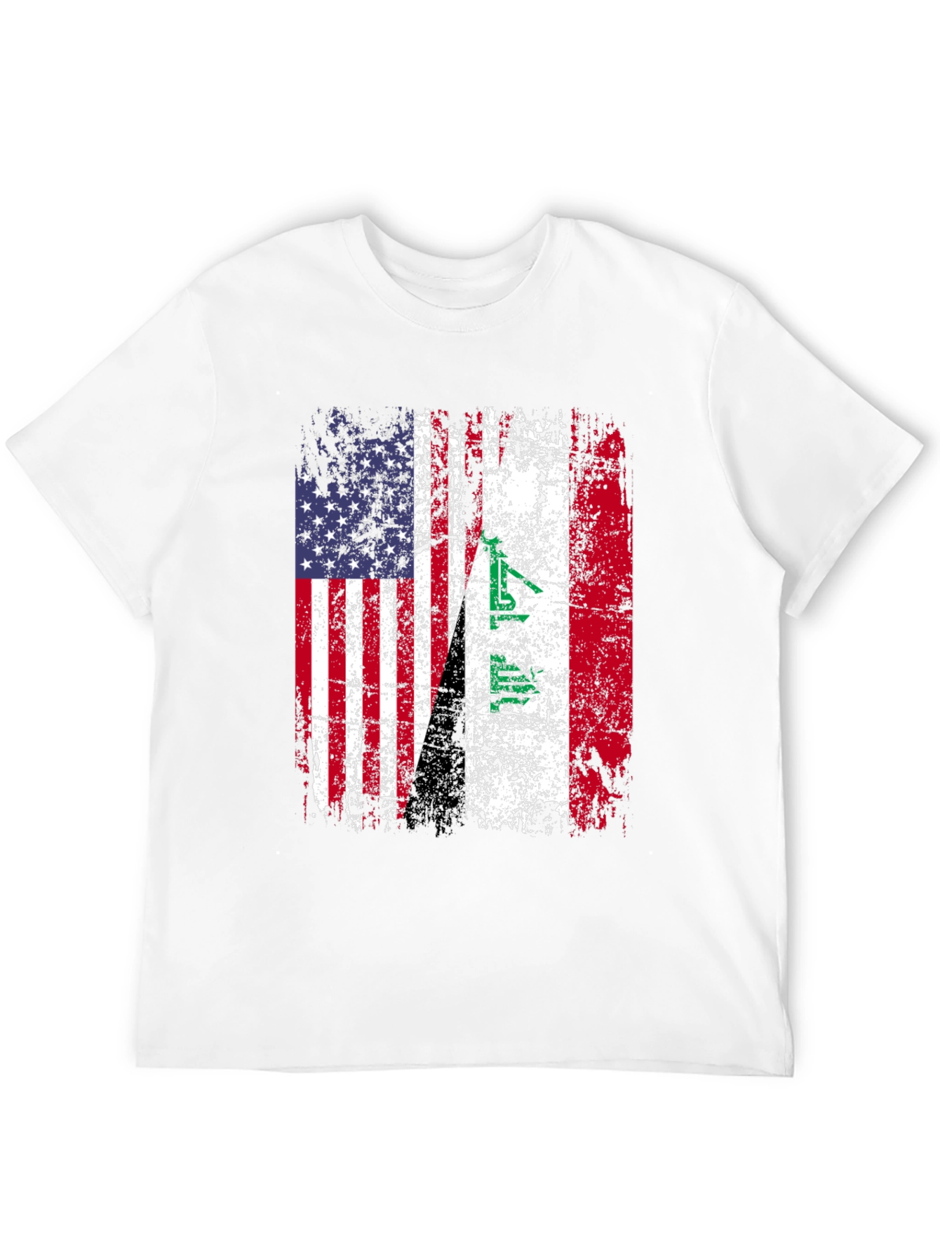 USA Iraq Flag Graphic T-Shirt