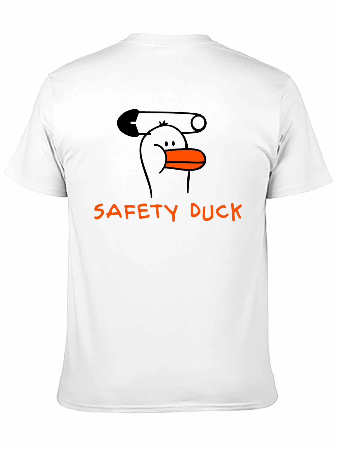 Safety Duck Graphic Tee - Black Cotton T-Shirt