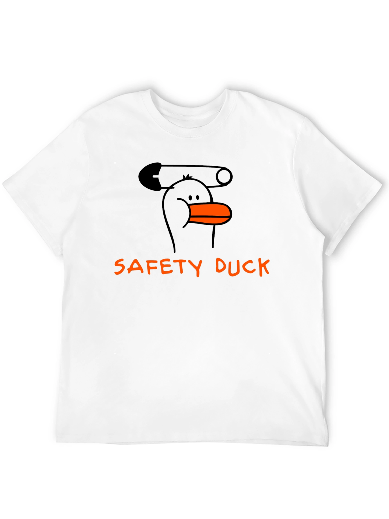 Safety Duck Graphic Tee - Black Cotton T-Shirt