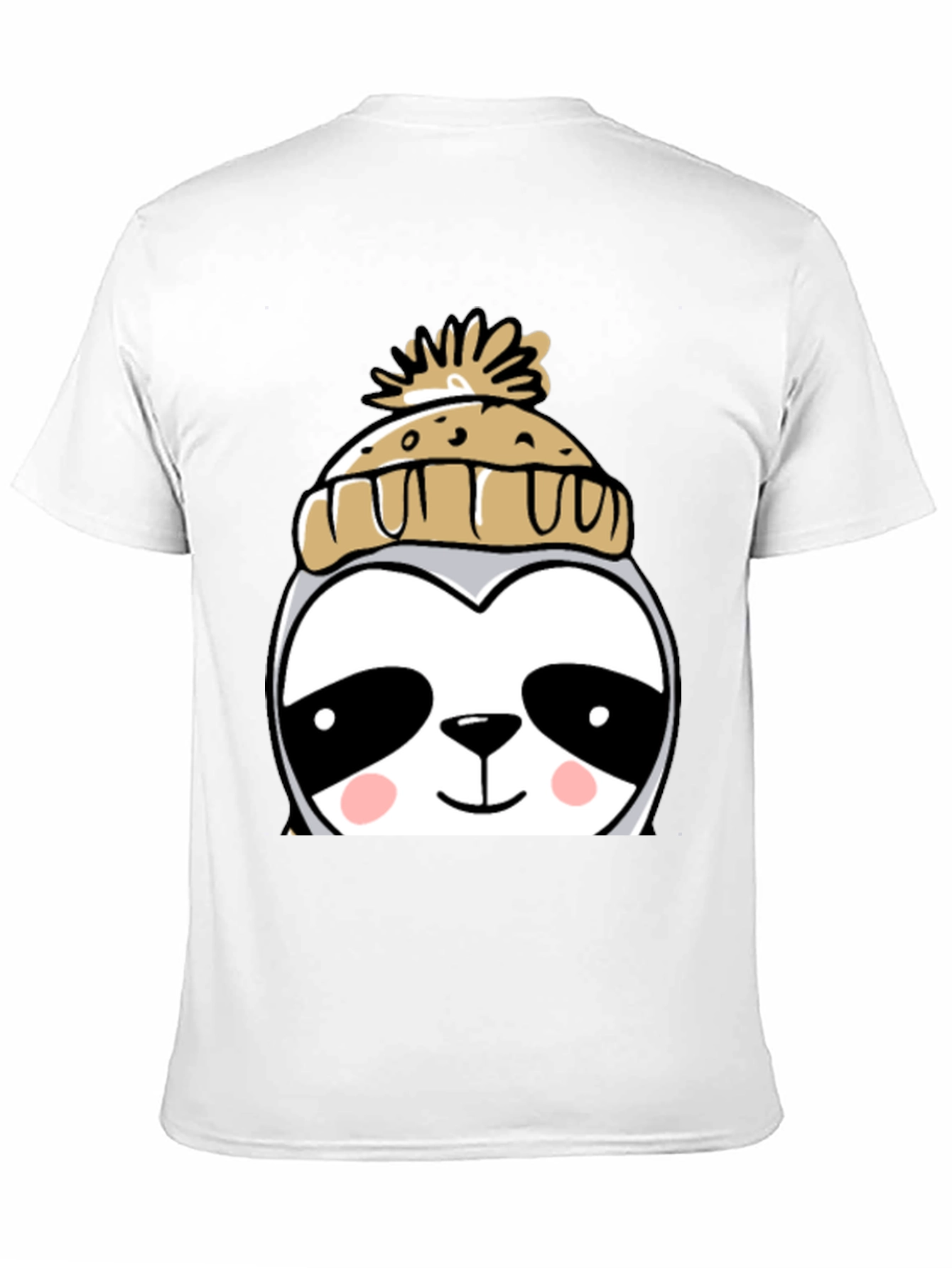 Cute Sloth with Winter Hat Graphic Tee
