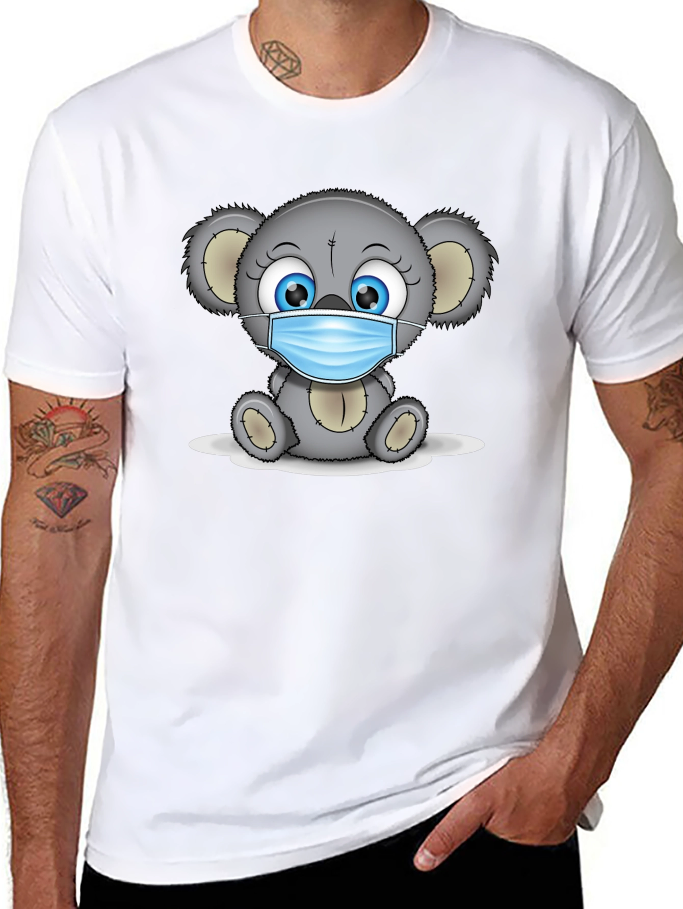 Koala Bear Mask T-Shirt - Stay Safe & Stylish