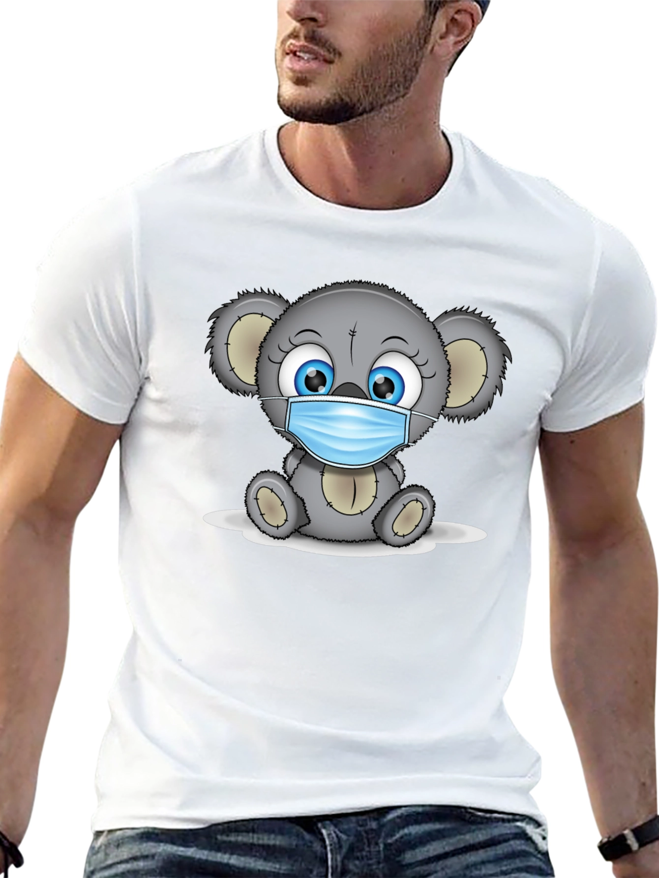 Koala Bear Mask T-Shirt - Stay Safe & Stylish