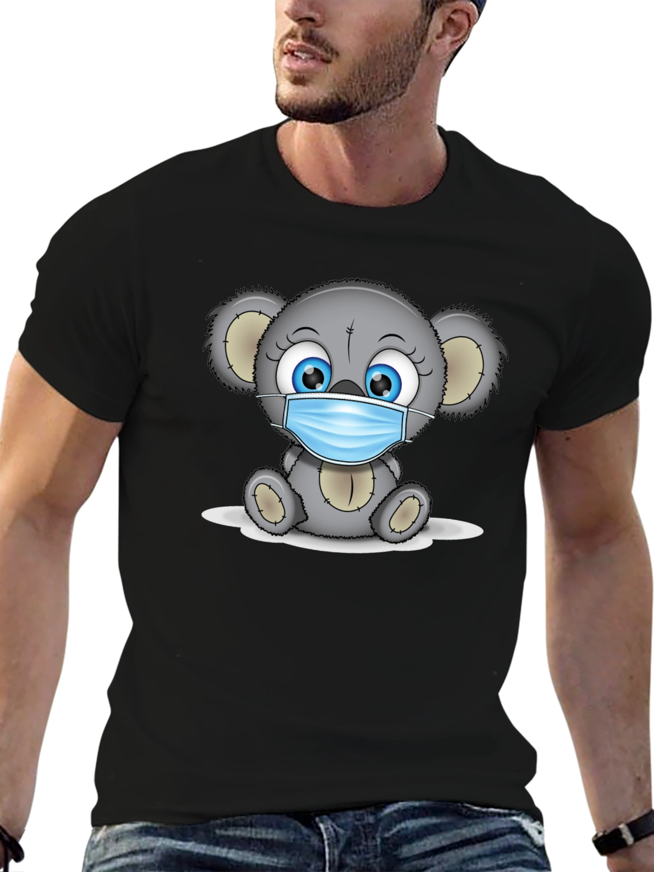 Koala Bear Mask T-Shirt - Stay Safe & Stylish